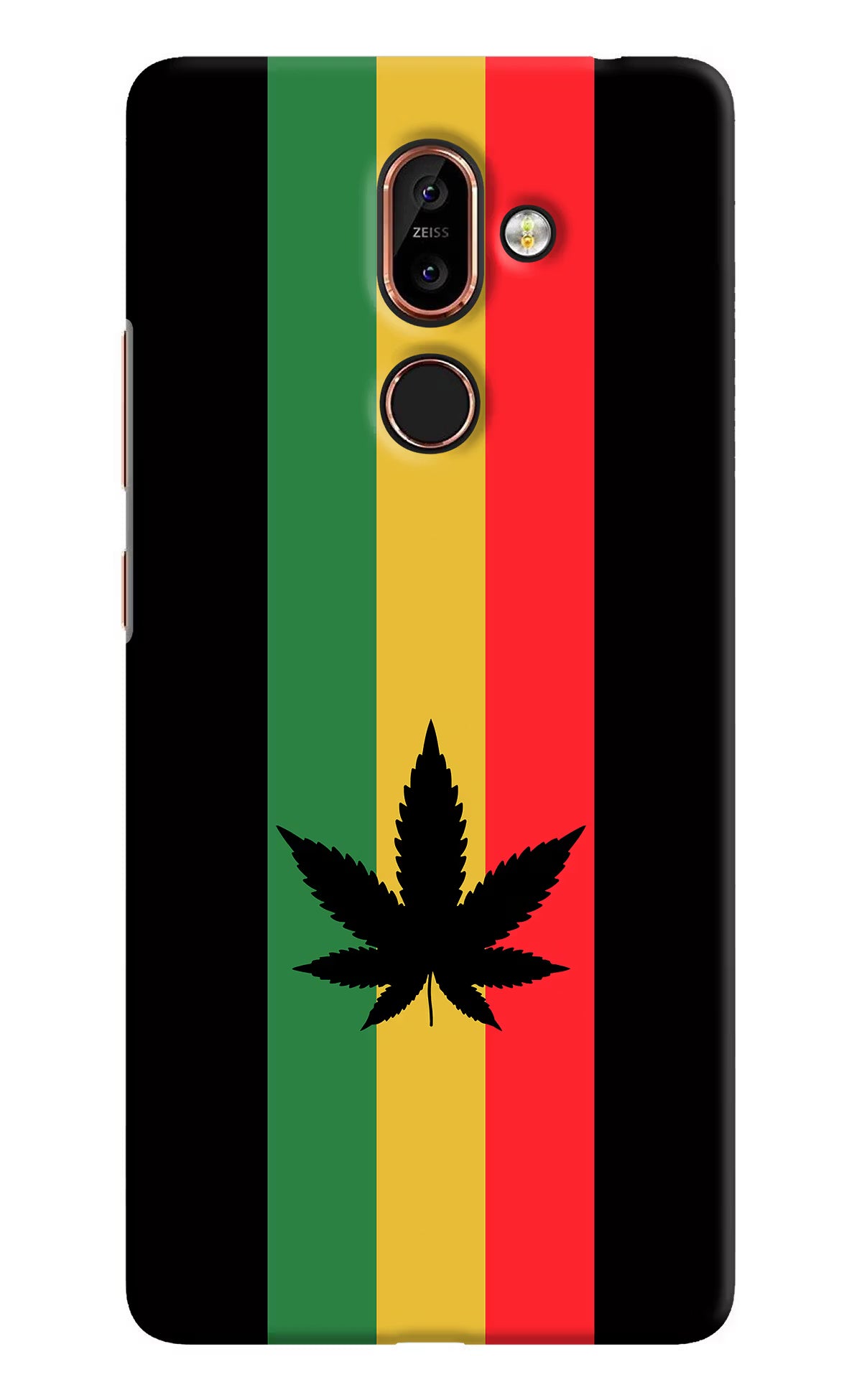 Weed Flag Nokia 7 Plus Back Cover - Weed Flag Nokia 7 Plus Hard Case Back Cover by Casekaro Weed Flag Nokia 7 Plus Hard Case Back Cover by Casekaro