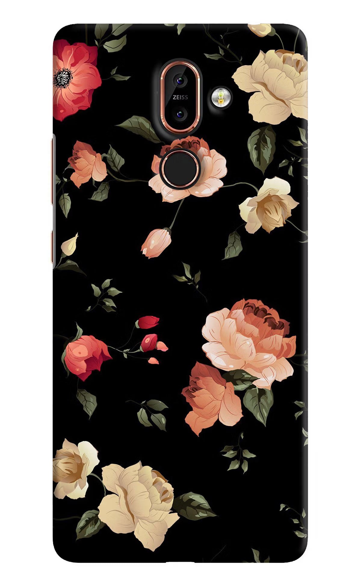 Flowers Nokia 7 Plus Back Cover - Flowers Nokia 7 Plus Hard Case Back Cover by Casekaro Flowers Nokia 7 Plus Hard Case Back Cover by Casekaro