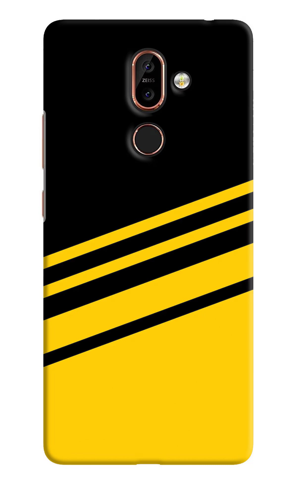 Yellow Shades Nokia 7 Plus Back Cover - Yellow Shades Nokia 7 Plus Hard Case Back Cover by Casekaro Yellow Shades Nokia 7 Plus Hard Case Back Cover by Casekaro