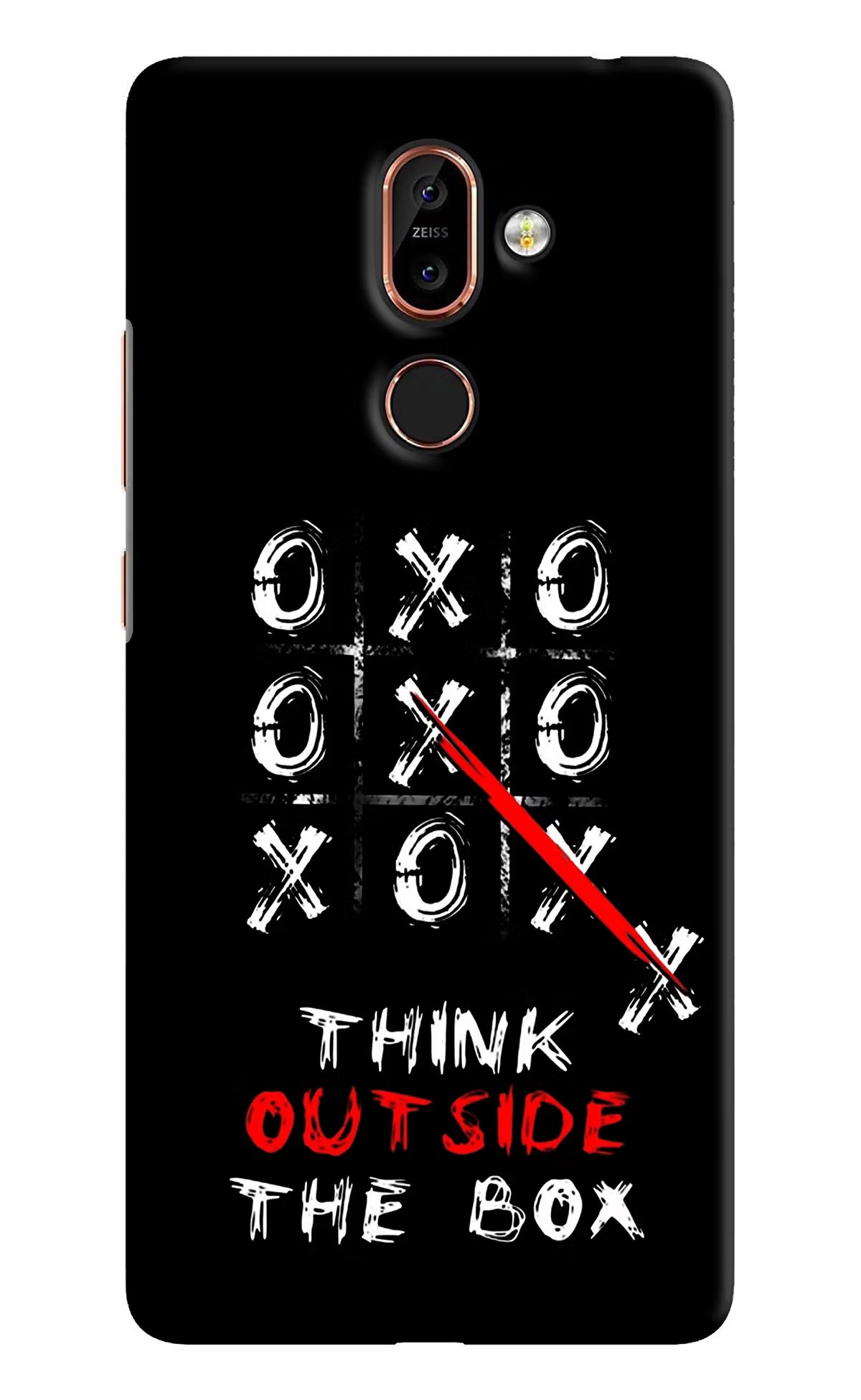 Think out of the BOX Nokia 7 Plus Back Cover - Think out of the BOX Nokia 7 Plus Hard Case Back Cover by Casekaro Think out of the BOX Nokia 7 Plus Hard Case Back Cover by Casekaro