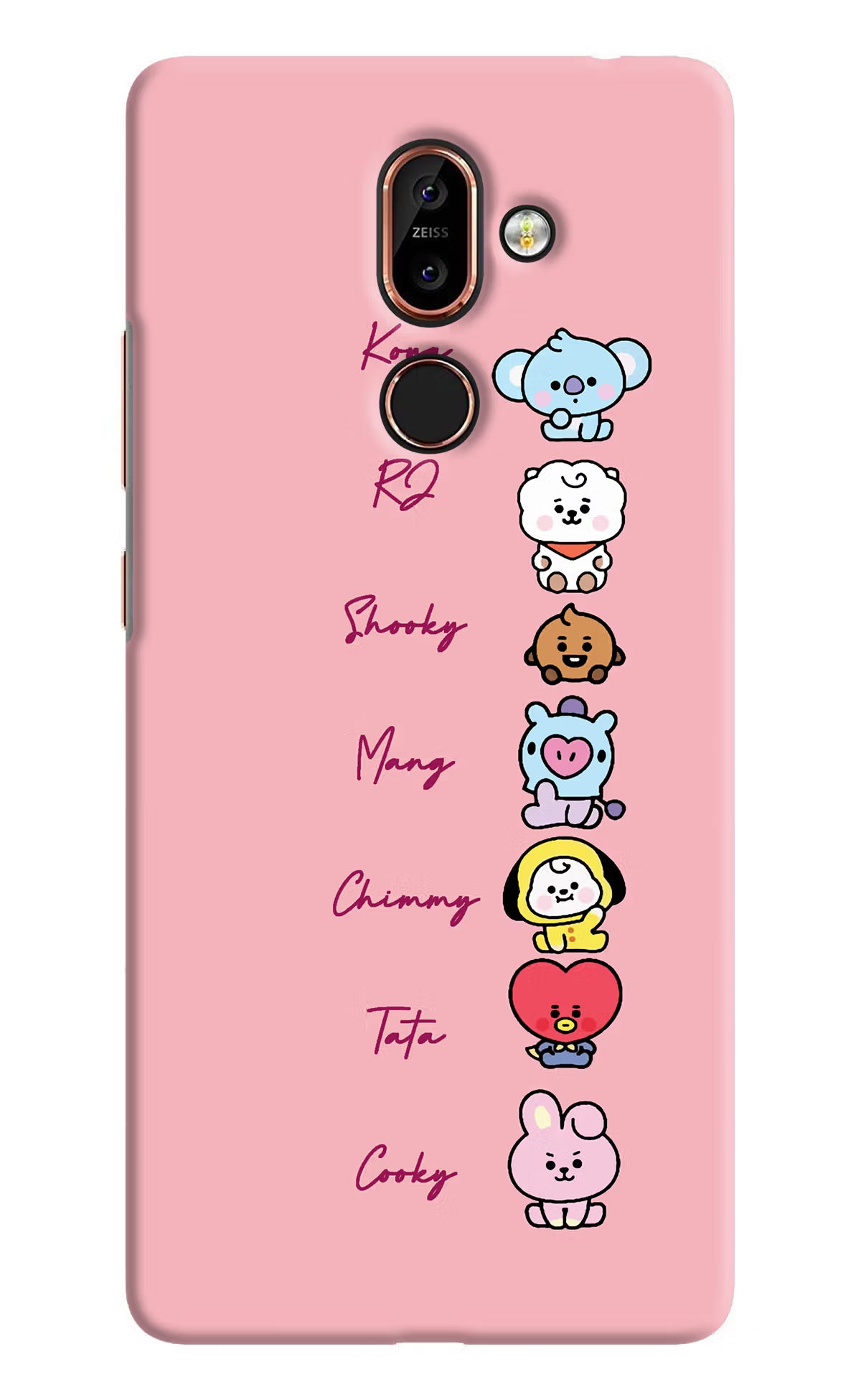 BTS names Nokia 7 Plus Back Cover - BTS names Nokia 7 Plus Hard Case Back Cover by Casekaro BTS names Nokia 7 Plus Hard Case Back Cover by Casekaro