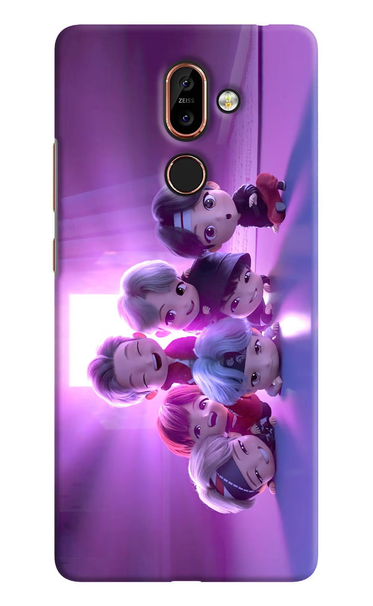 BTS Chibi Nokia 7 Plus Back Cover - BTS Chibi Nokia 7 Plus Hard Case Back Cover by Casekaro BTS Chibi Nokia 7 Plus Hard Case Back Cover by Casekaro