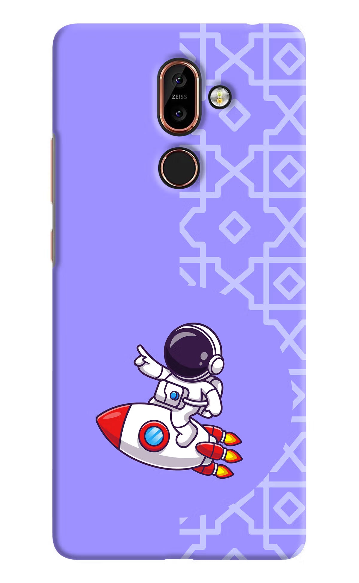 Cute Astronaut Nokia 7 Plus Back Cover - Cute Astronaut Nokia 7 Plus Hard Case Back Cover by Casekaro Cute Astronaut Nokia 7 Plus Hard Case Back Cover by Casekaro