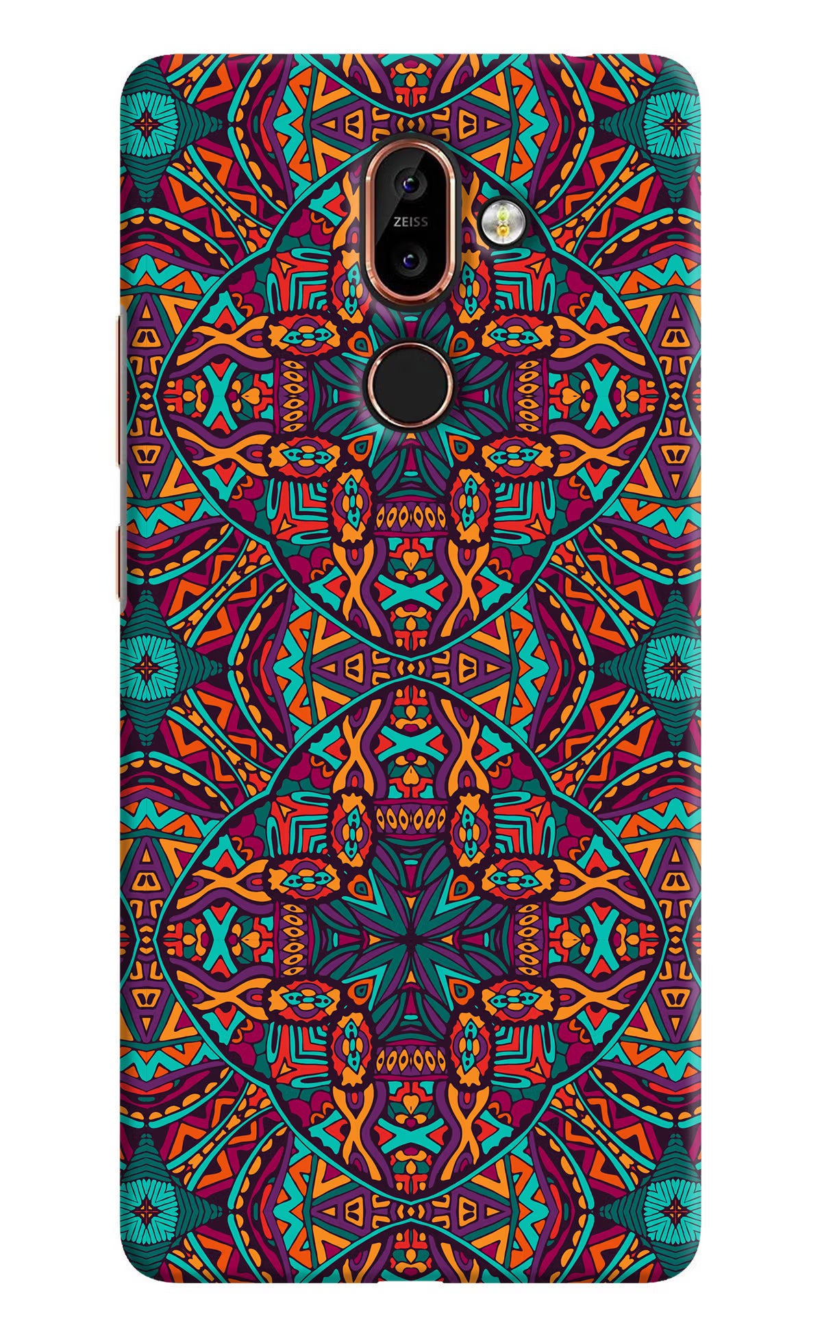 Colour Mandala Nokia 7 Plus Back Cover - Colour Mandala Nokia 7 Plus Hard Case Back Cover by Casekaro Colour Mandala Nokia 7 Plus Hard Case Back Cover by Casekaro