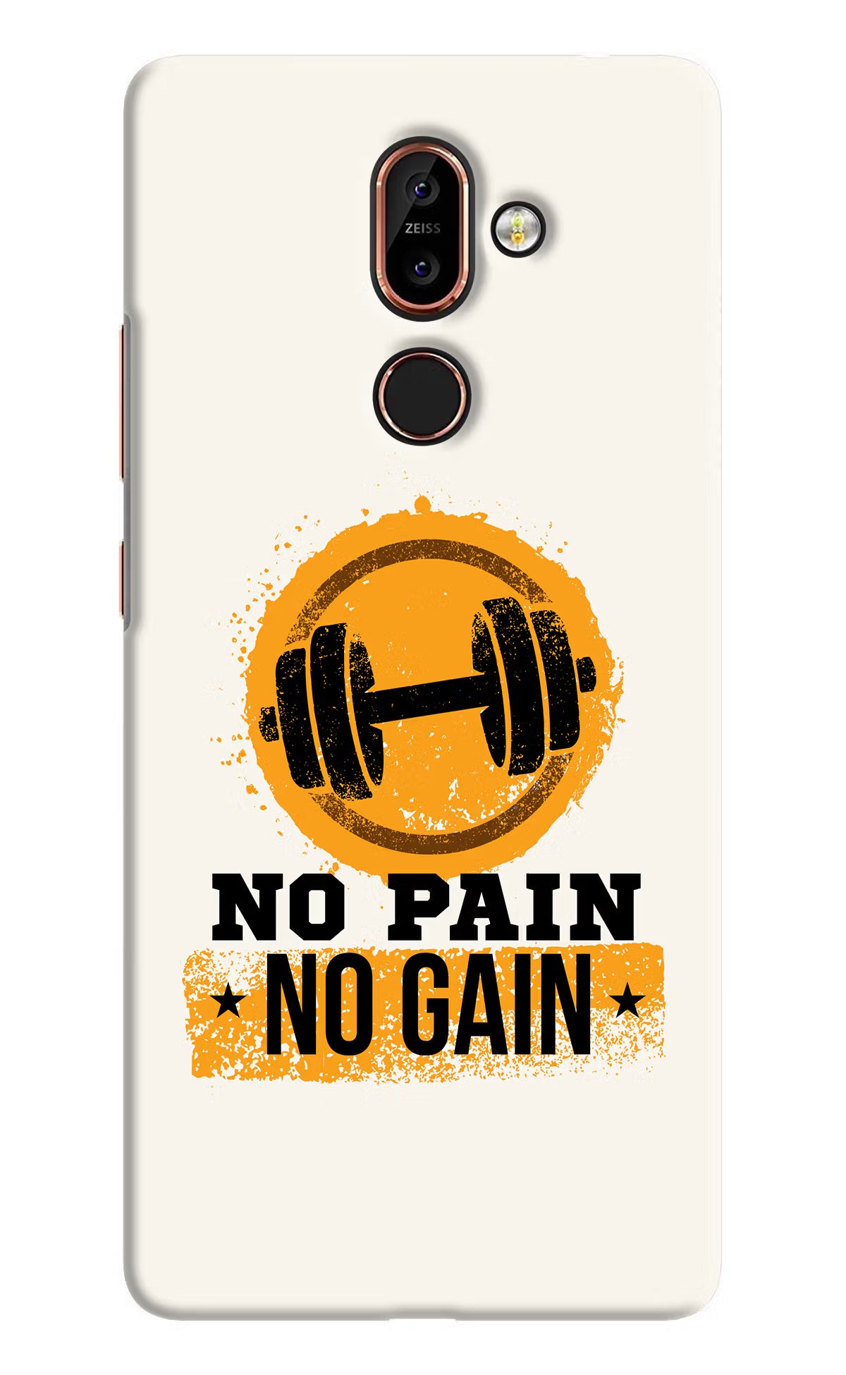 No Pain No Gain Nokia 7 Plus Back Cover - No Pain No Gain Nokia 7 Plus Hard Case Back Cover by Casekaro No Pain No Gain Nokia 7 Plus Hard Case Back Cover by Casekaro