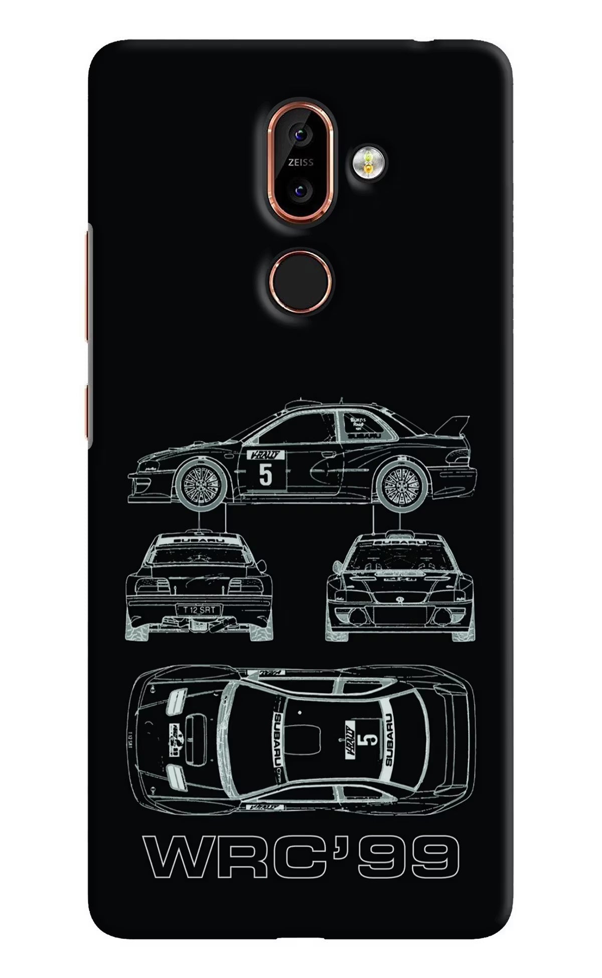 WRC'99 Nokia 7 Plus Back Cover - WRC'99 Nokia 7 Plus Hard Case Back Cover by Casekaro WRC'99 Nokia 7 Plus Hard Case Back Cover by Casekaro