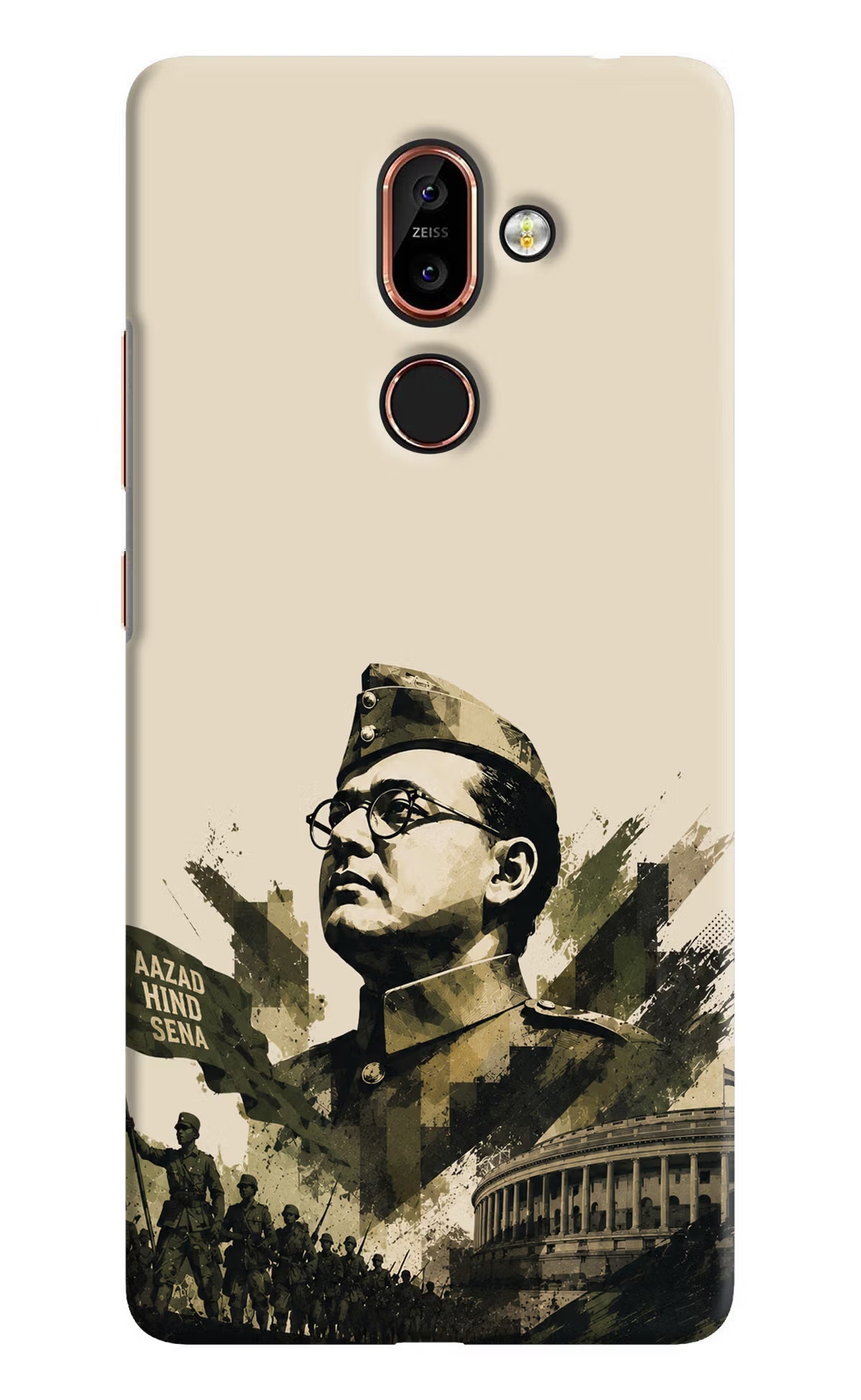 Netaji Rising Nokia 7 Plus Back Cover - Netaji Rising Nokia 7 Plus Back Cover Netaji Rising Nokia 7 Plus Back Cover