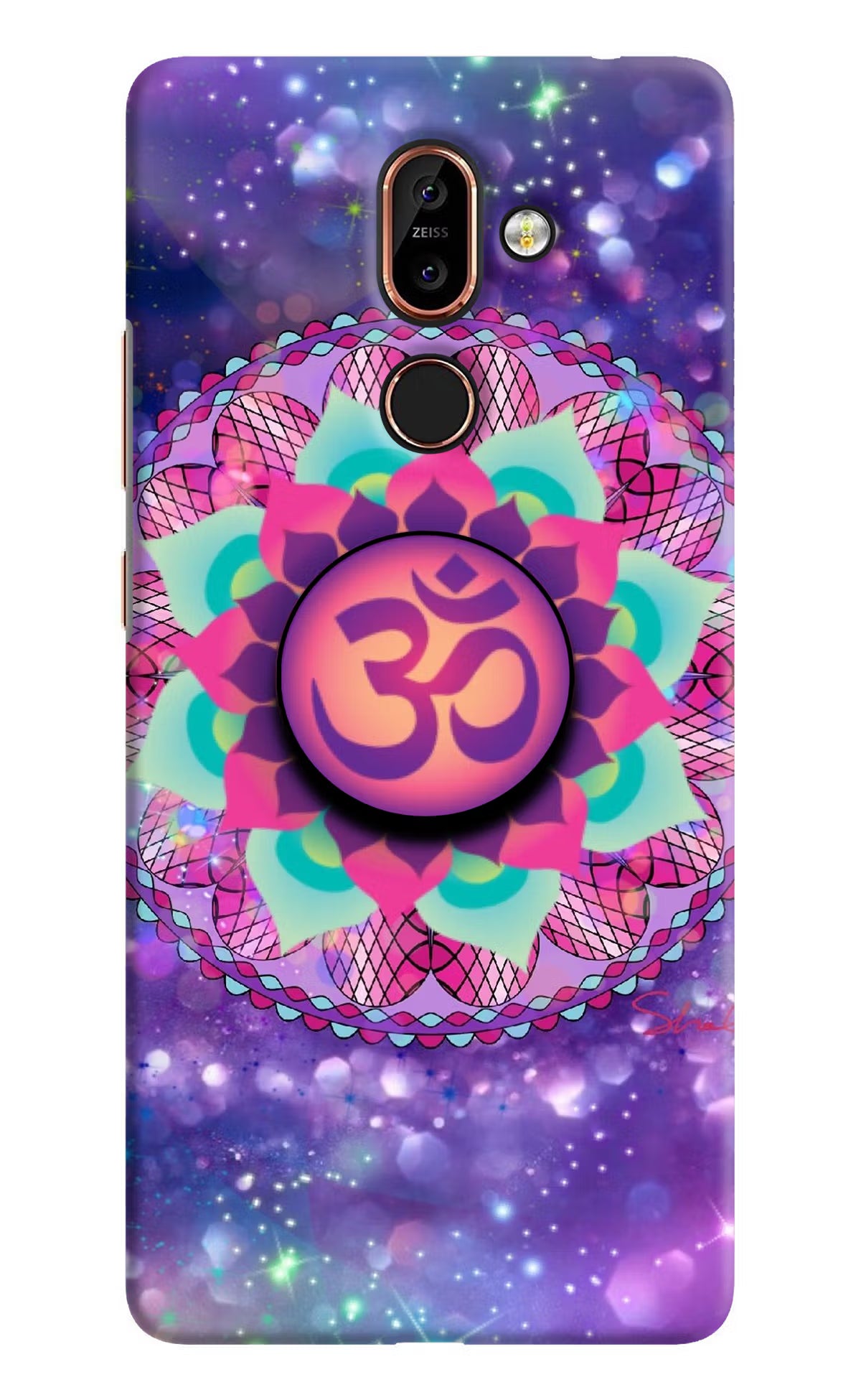 Om Purple Nokia 7 Plus Pop Case - Om Purple Nokia 7 Plus Pop Case by Casekaro Om Purple Nokia 7 Plus Pop Case by Casekaro