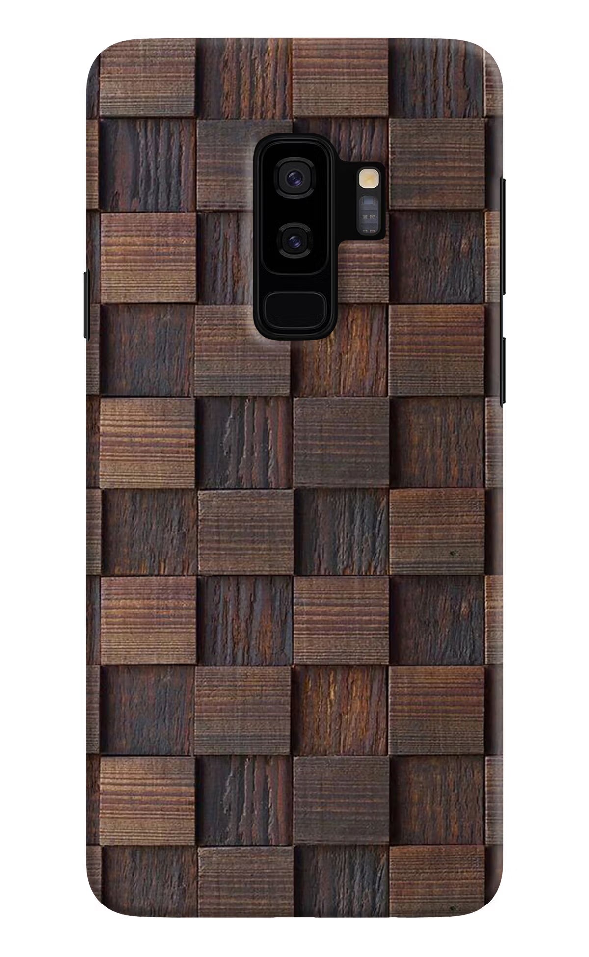 Wooden Cube Design Samsung S9 Plus Back Cover - Wooden Cube Design Samsung S9 Plus Hard Case Back Cover by Casekaro Wooden Cube Design Samsung S9 Plus Hard Case Back Cover by Casekaro