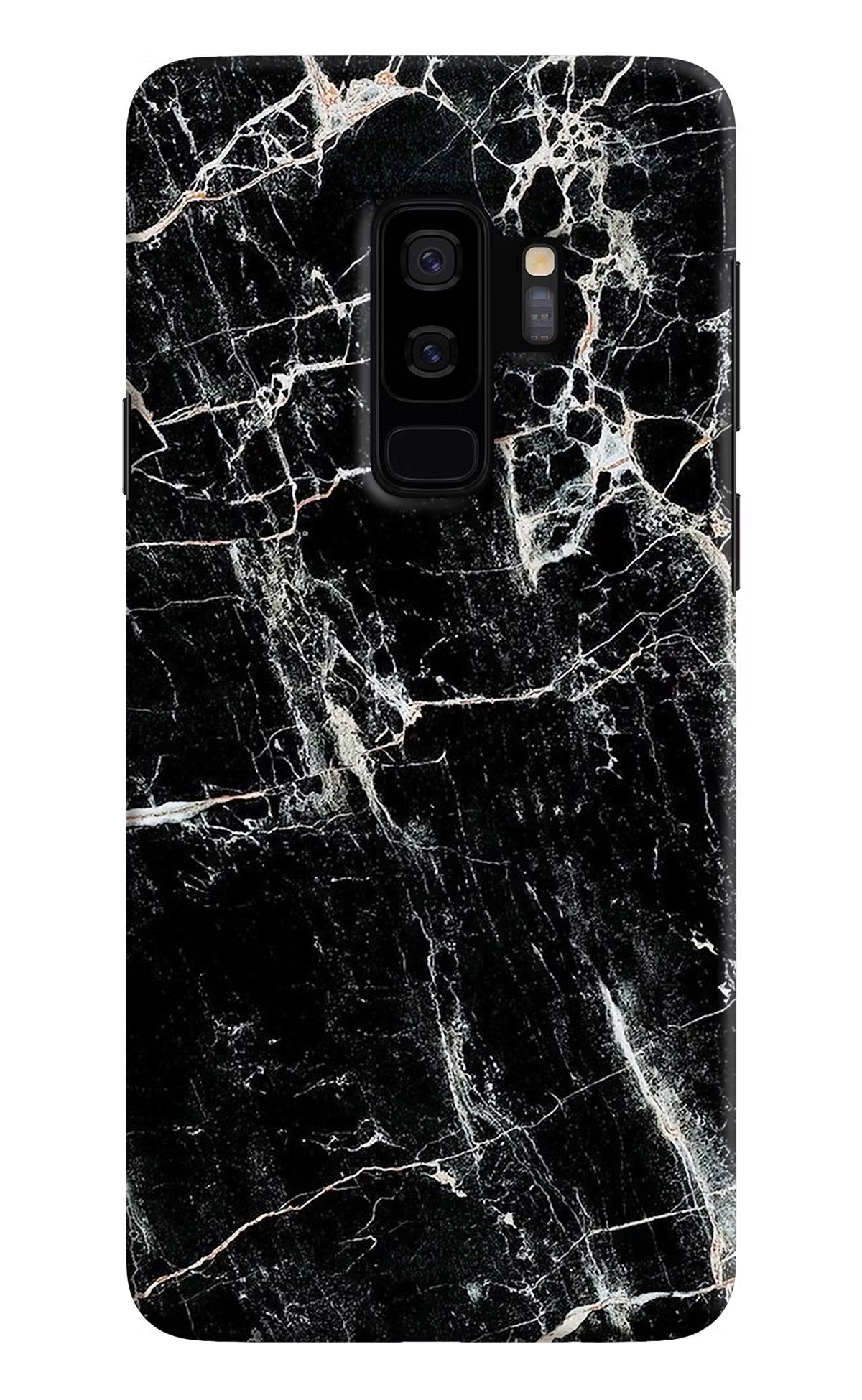 Black Marble Texture Samsung S9 Plus Back Cover - Black Marble Texture Samsung S9 Plus Hard Case Back Cover by Casekaro Black Marble Texture Samsung S9 Plus Hard Case Back Cover by Casekaro