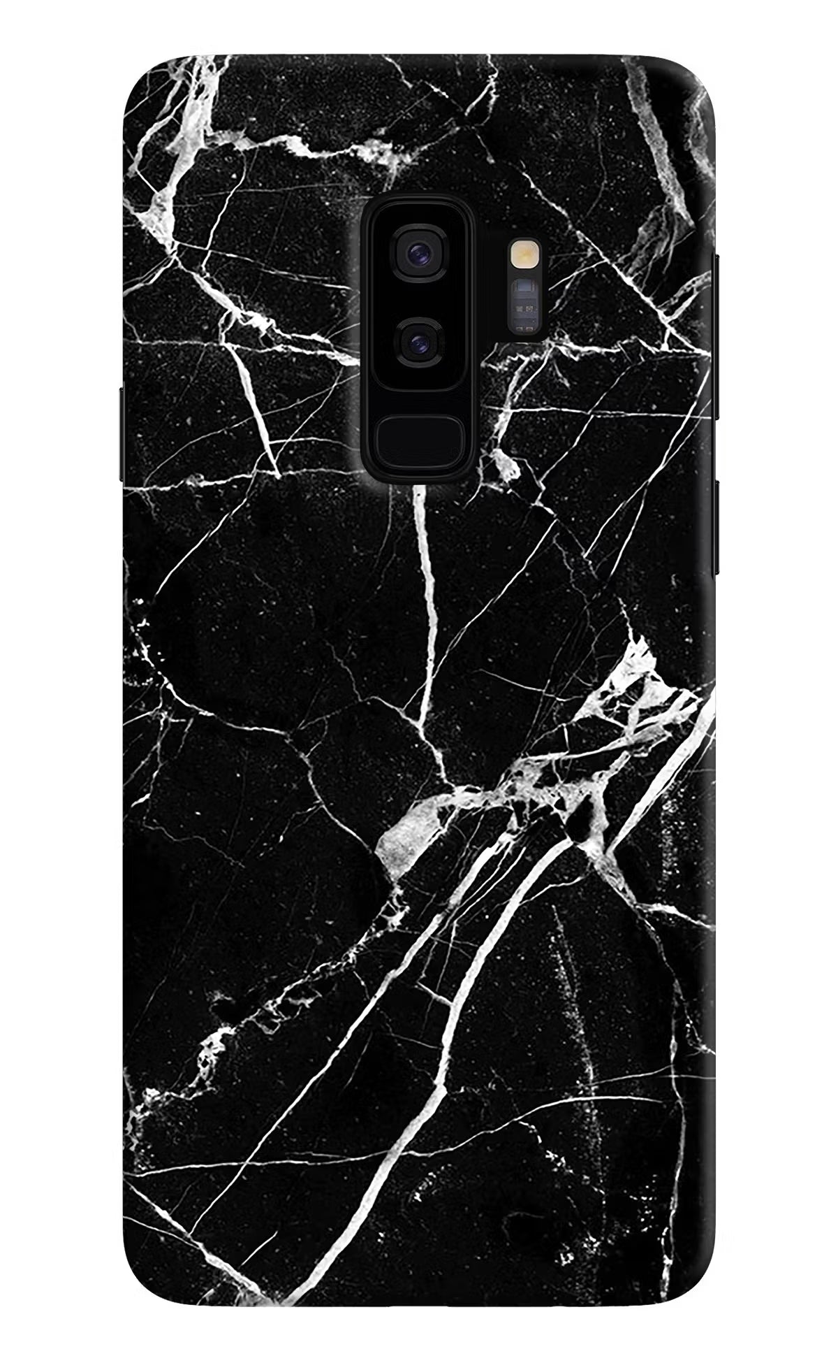 Black Marble Pattern Samsung S9 Plus Back Cover - Black Marble Pattern Samsung S9 Plus Hard Case Back Cover by Casekaro Black Marble Pattern Samsung S9 Plus Hard Case Back Cover by Casekaro