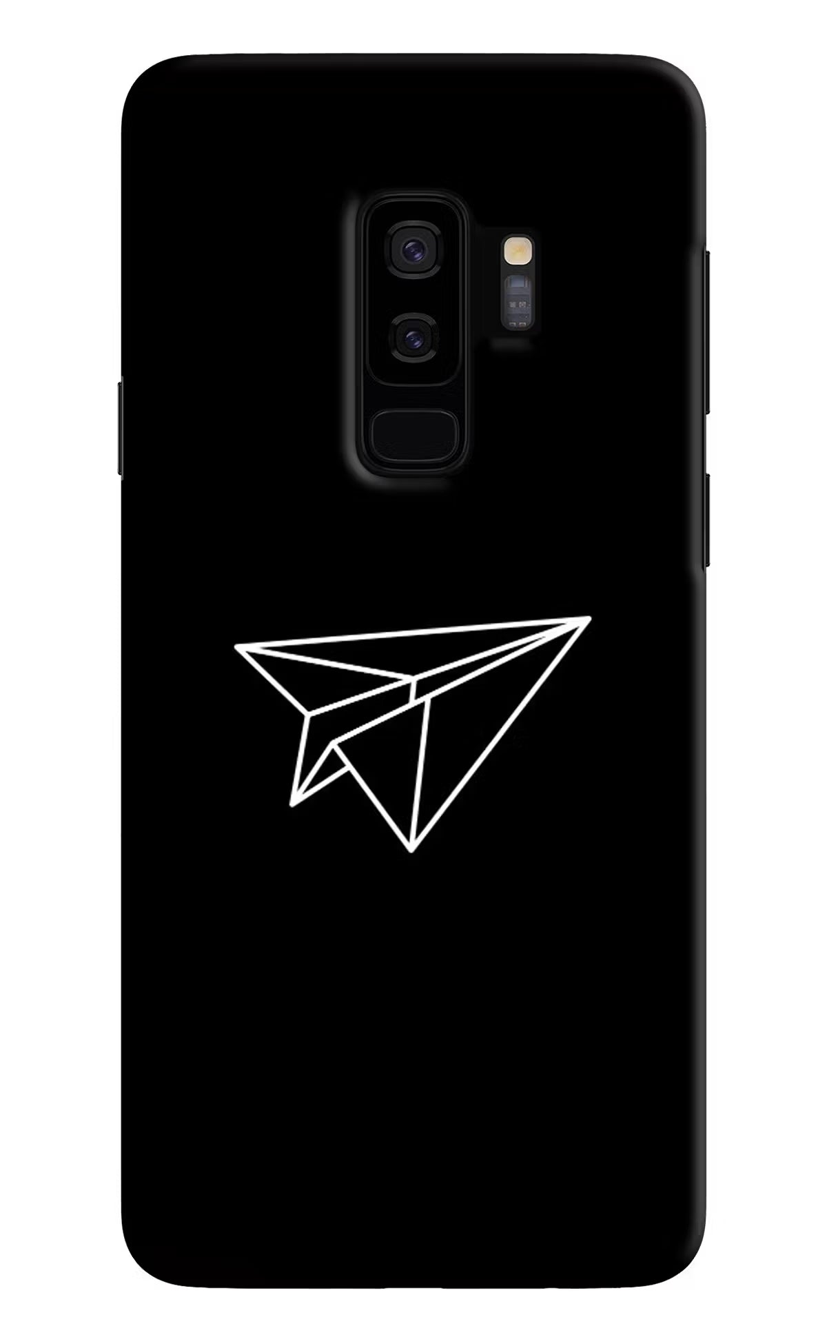 Paper Plane White Samsung S9 Plus Back Cover - Paper Plane White Samsung S9 Plus Hard Case Back Cover by Casekaro Paper Plane White Samsung S9 Plus Hard Case Back Cover by Casekaro