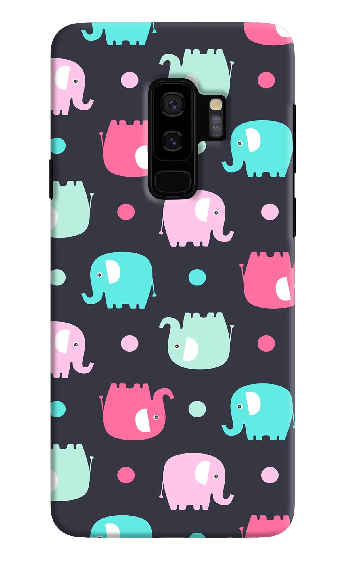 Elephants Samsung S9 Plus Back Cover - Elephants Samsung S9 Plus Hard Case Back Cover by Casekaro Elephants Samsung S9 Plus Hard Case Back Cover by Casekaro