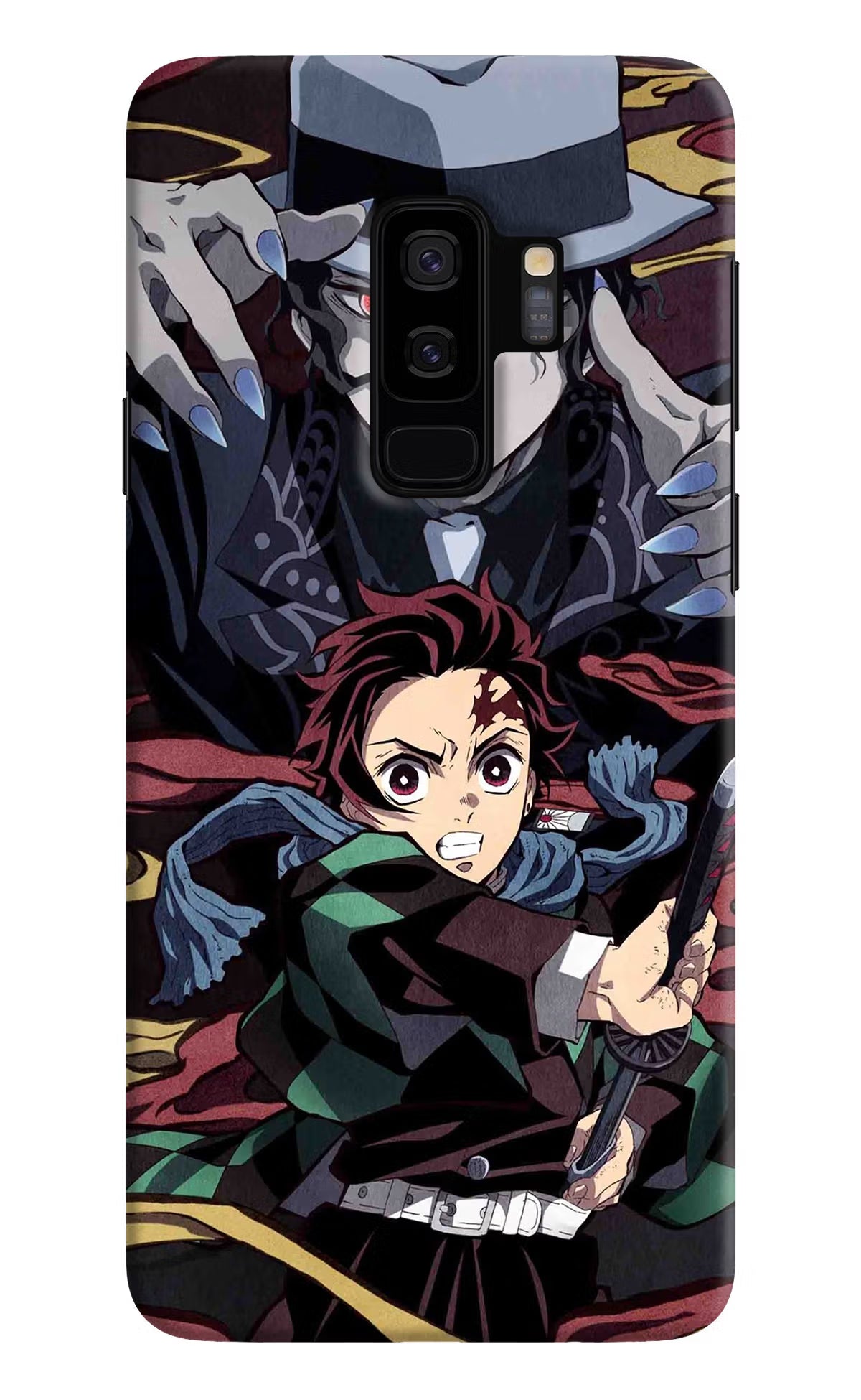 Demon Slayer Samsung S9 Plus Back Cover - Demon Slayer Samsung S9 Plus Hard Case Back Cover by Casekaro Demon Slayer Samsung S9 Plus Hard Case Back Cover by Casekaro