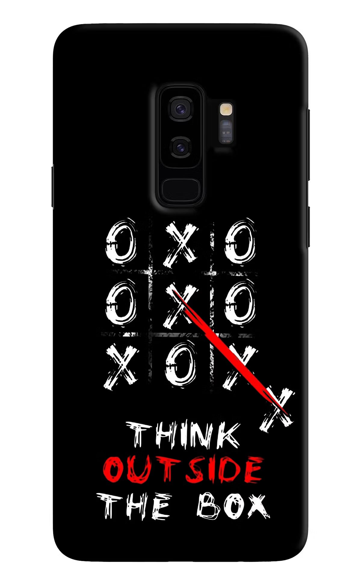 Think out of the BOX Samsung S9 Plus Back Cover - Think out of the BOX Samsung S9 Plus Hard Case Back Cover by Casekaro Think out of the BOX Samsung S9 Plus Hard Case Back Cover by Casekaro