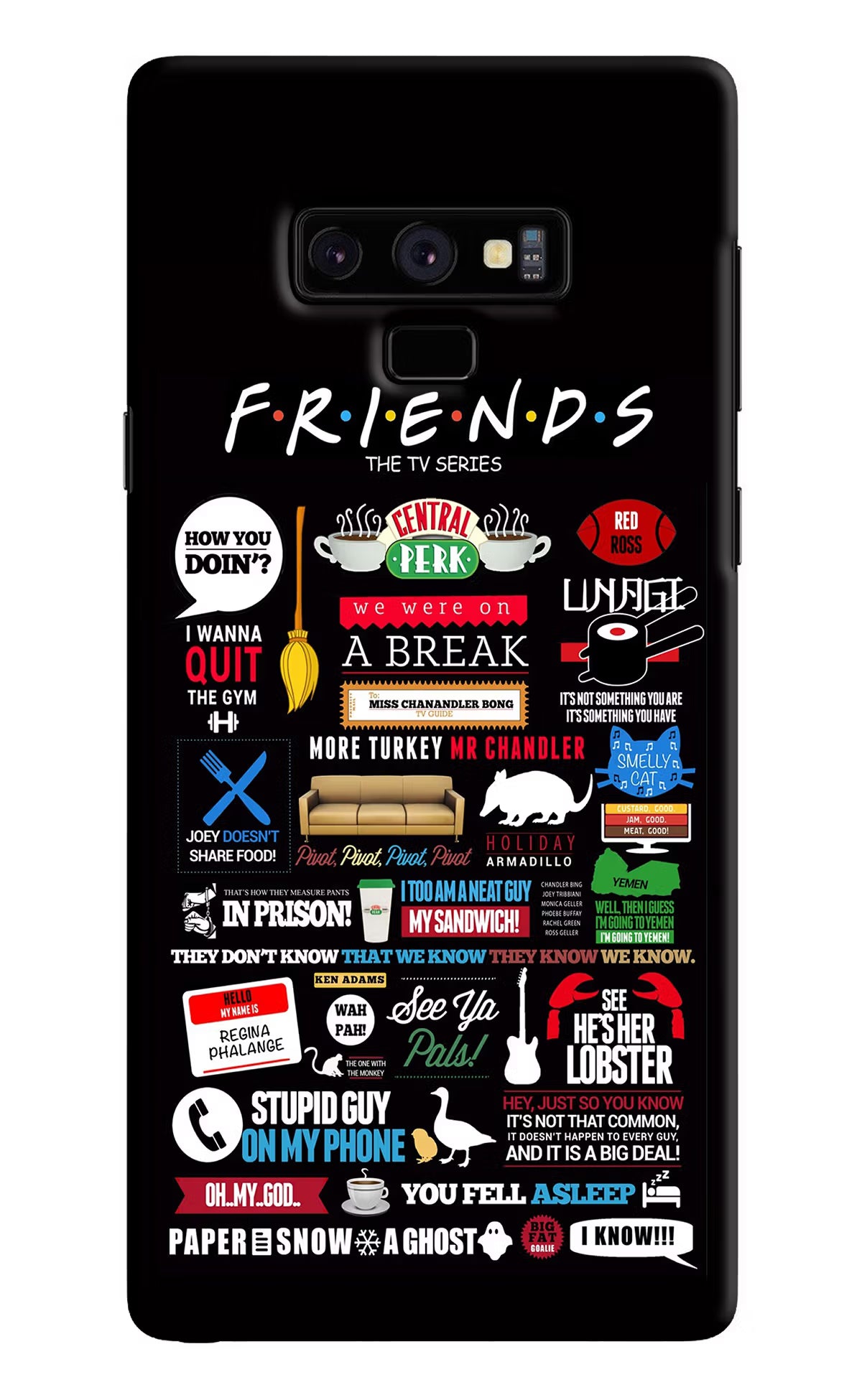 FRIENDS Samsung Note 9 Back Cover - FRIENDS Samsung Note 9 Hard Case Back Cover by Casekaro FRIENDS Samsung Note 9 Hard Case Back Cover by Casekaro