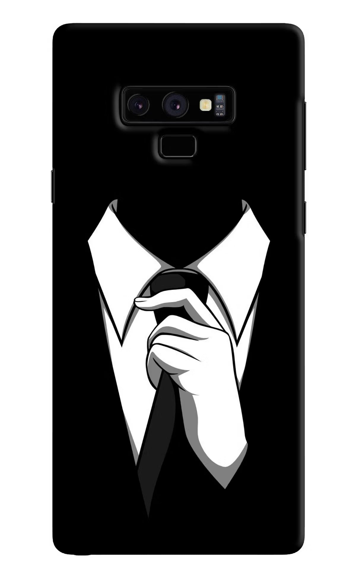 Black Tie Samsung Note 9 Back Cover - Black Tie Samsung Note 9 Hard Case Back Cover by Casekaro Black Tie Samsung Note 9 Hard Case Back Cover by Casekaro