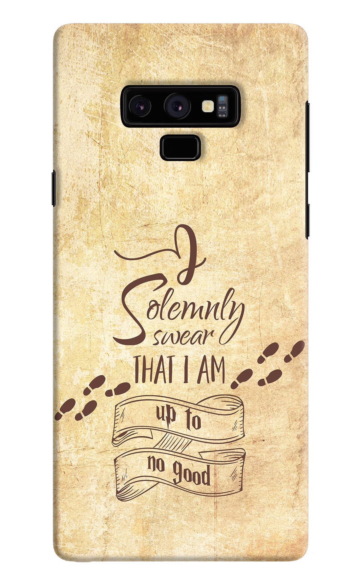 I Solemnly swear that i up to no good Samsung Note 9 Back Cover - I Solemnly swear that i up to no good Samsung Note 9 Hard Case Back Cover by Casekaro I Solemnly swear that i up to no good Samsung Note 9 Hard Case Back Cover by Casekaro