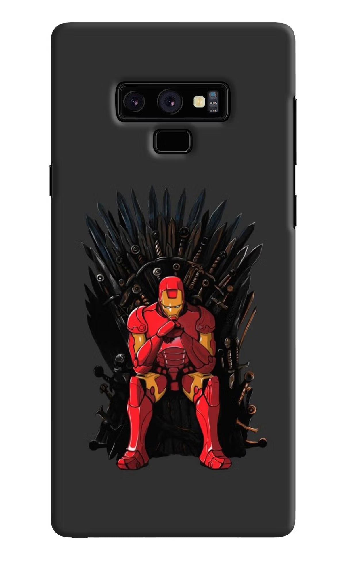 Ironman Throne Samsung Note 9 Back Cover - Ironman Throne Samsung Note 9 Hard Case Back Cover by Casekaro Ironman Throne Samsung Note 9 Hard Case Back Cover by Casekaro