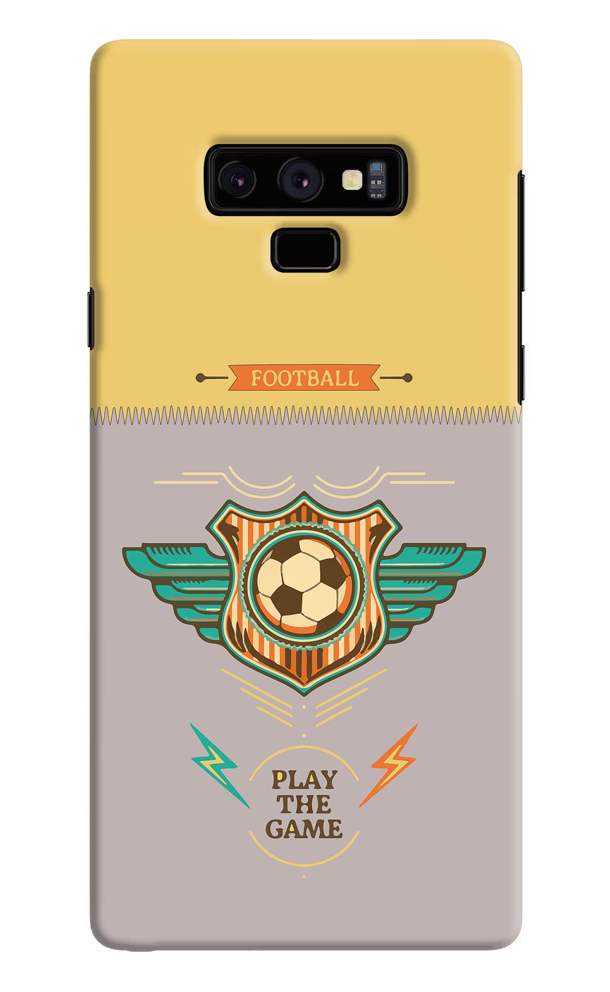 Football Samsung Note 9 Back Cover - Football Samsung Note 9 Hard Case Back Cover by Casekaro Football Samsung Note 9 Hard Case Back Cover by Casekaro