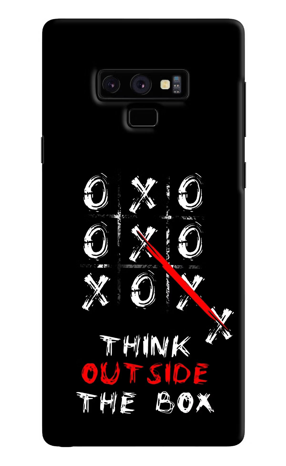 Think out of the BOX Samsung Note 9 Back Cover - Think out of the BOX Samsung Note 9 Hard Case Back Cover by Casekaro Think out of the BOX Samsung Note 9 Hard Case Back Cover by Casekaro