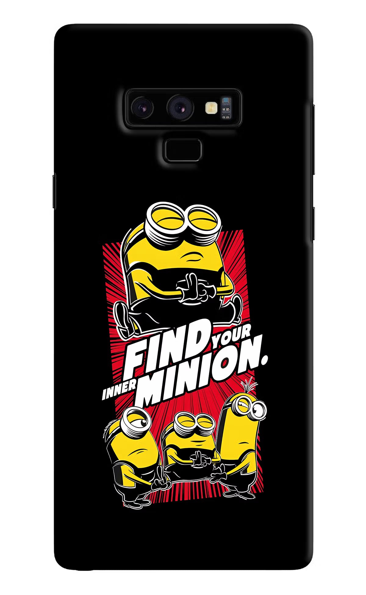 Find your inner Minion Samsung Note 9 Back Cover - Find your inner Minion Samsung Note 9 Hard Case Back Cover by Casekaro Find your inner Minion Samsung Note 9 Hard Case Back Cover by Casekaro