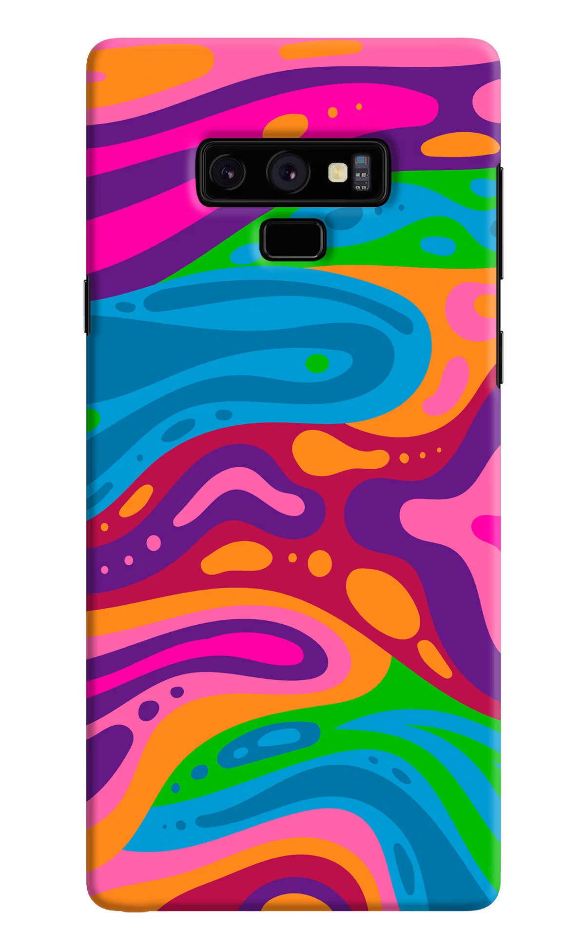 Trippy Pattern Samsung Note 9 Back Cover - Trippy Pattern Samsung Note 9 Hard Case Back Cover by Casekaro Trippy Pattern Samsung Note 9 Hard Case Back Cover by Casekaro