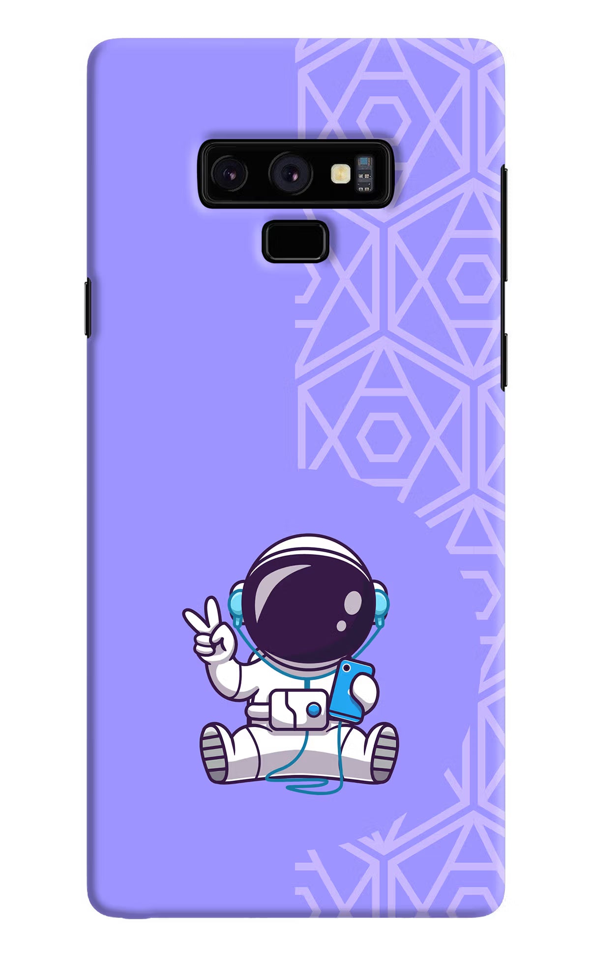 Cute Astronaut Chilling Samsung Note 9 Back Cover - Cute Astronaut Chilling Samsung Note 9 Hard Case Back Cover by Casekaro Cute Astronaut Chilling Samsung Note 9 Hard Case Back Cover by Casekaro