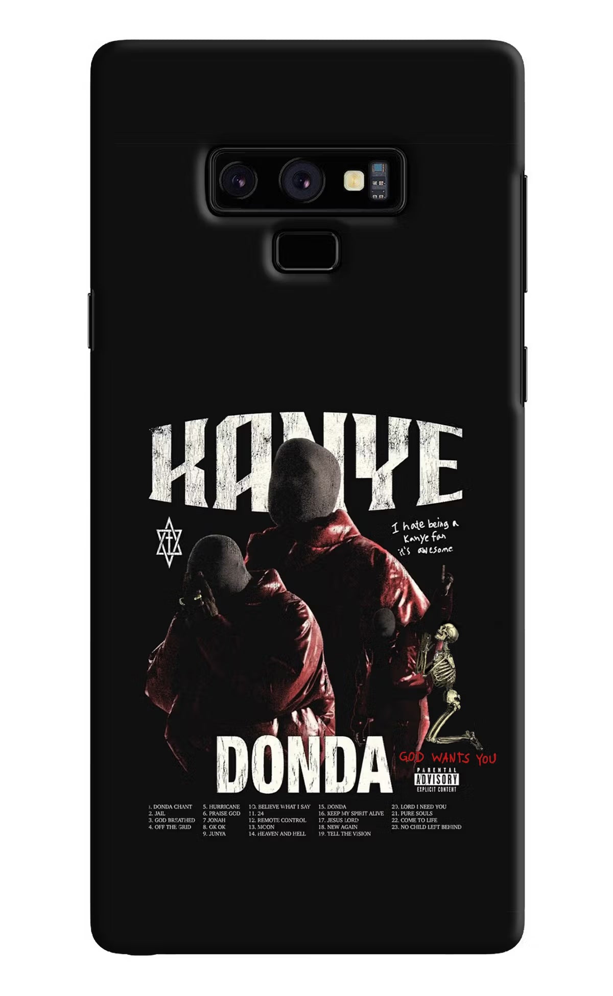 Donda Kanye West Samsung Note 9 Back Cover - Donda Kanye West Samsung Note 9 Hard Case Back Cover by Casekaro Donda Kanye West Samsung Note 9 Hard Case Back Cover by Casekaro