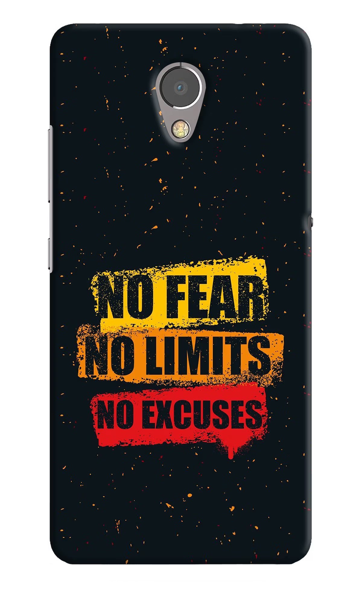 No Fear No Limits No Excuse Lenovo P2 Back Cover - No Fear No Limits No Excuse Lenovo P2 Hard Case Back Cover by Casekaro No Fear No Limits No Excuse Lenovo P2 Hard Case Back Cover by Casekaro