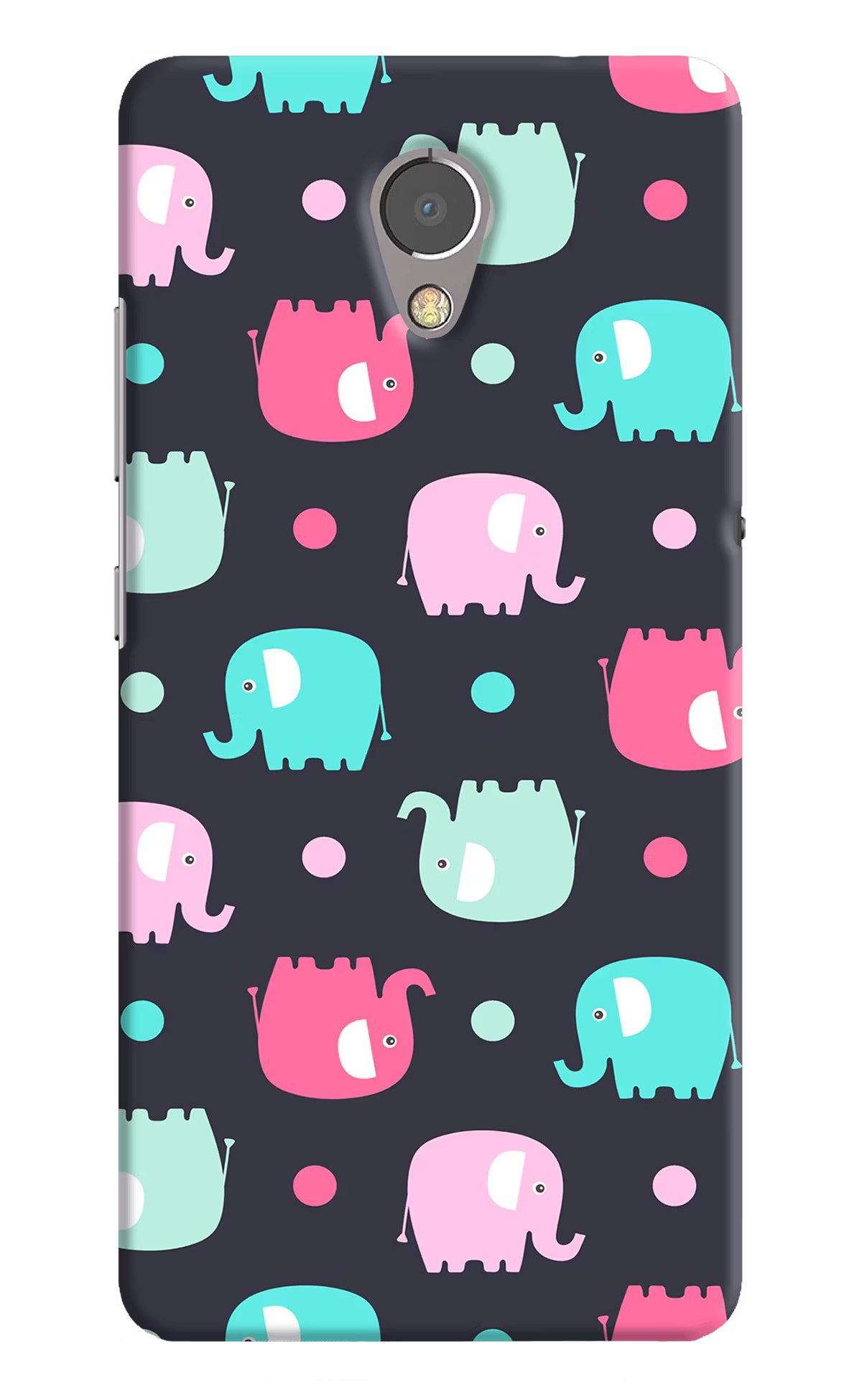 Elephants Lenovo P2 Back Cover - Elephants Lenovo P2 Hard Case Back Cover by Casekaro Elephants Lenovo P2 Hard Case Back Cover by Casekaro