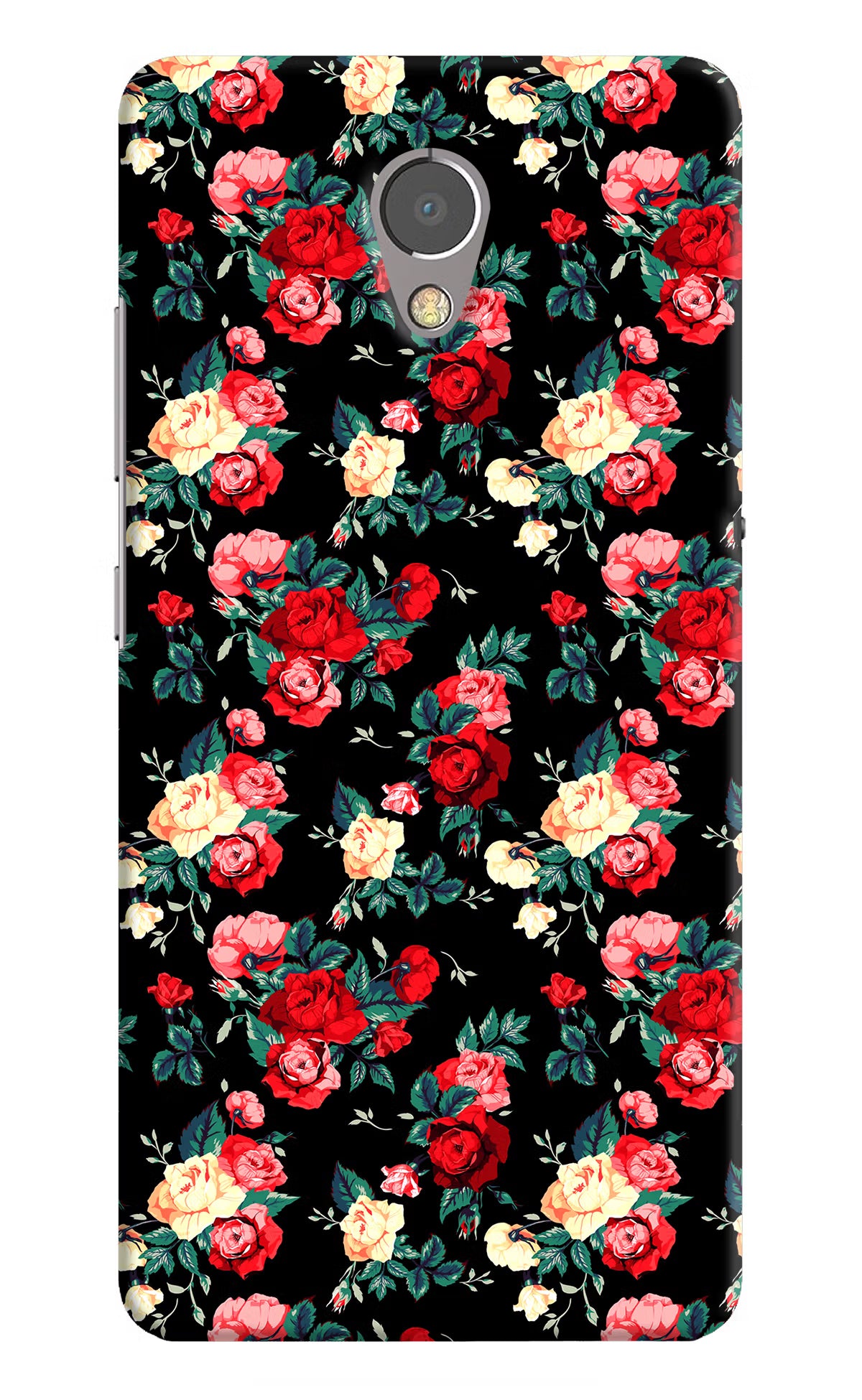 Rose Pattern Lenovo P2 Back Cover - Rose Pattern Lenovo P2 Hard Case Back Cover by Casekaro Rose Pattern Lenovo P2 Hard Case Back Cover by Casekaro