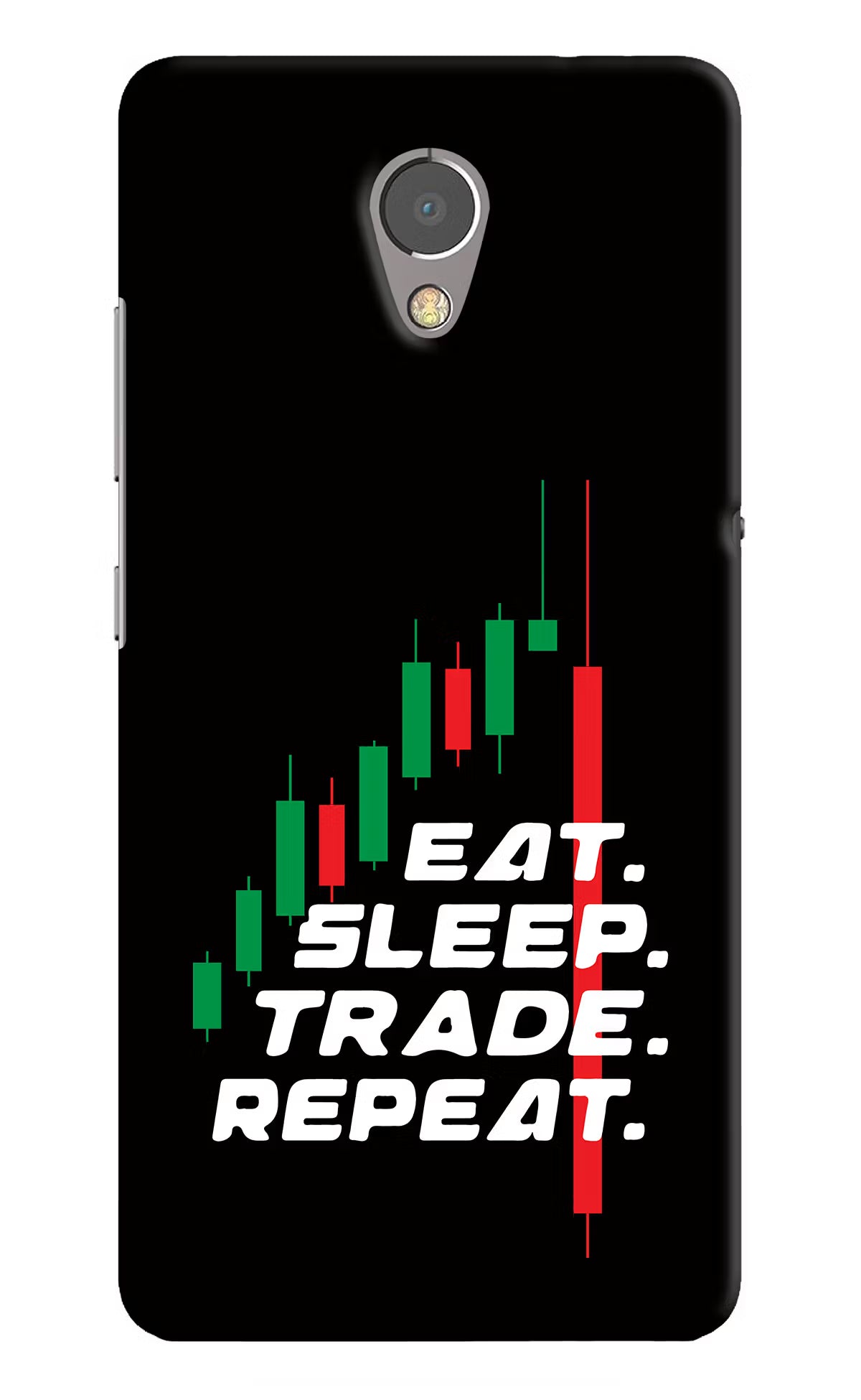 Eat Sleep Trade Repeat Lenovo P2 Back Cover - Eat Sleep Trade Repeat Lenovo P2 Hard Case Back Cover by Casekaro Eat Sleep Trade Repeat Lenovo P2 Hard Case Back Cover by Casekaro