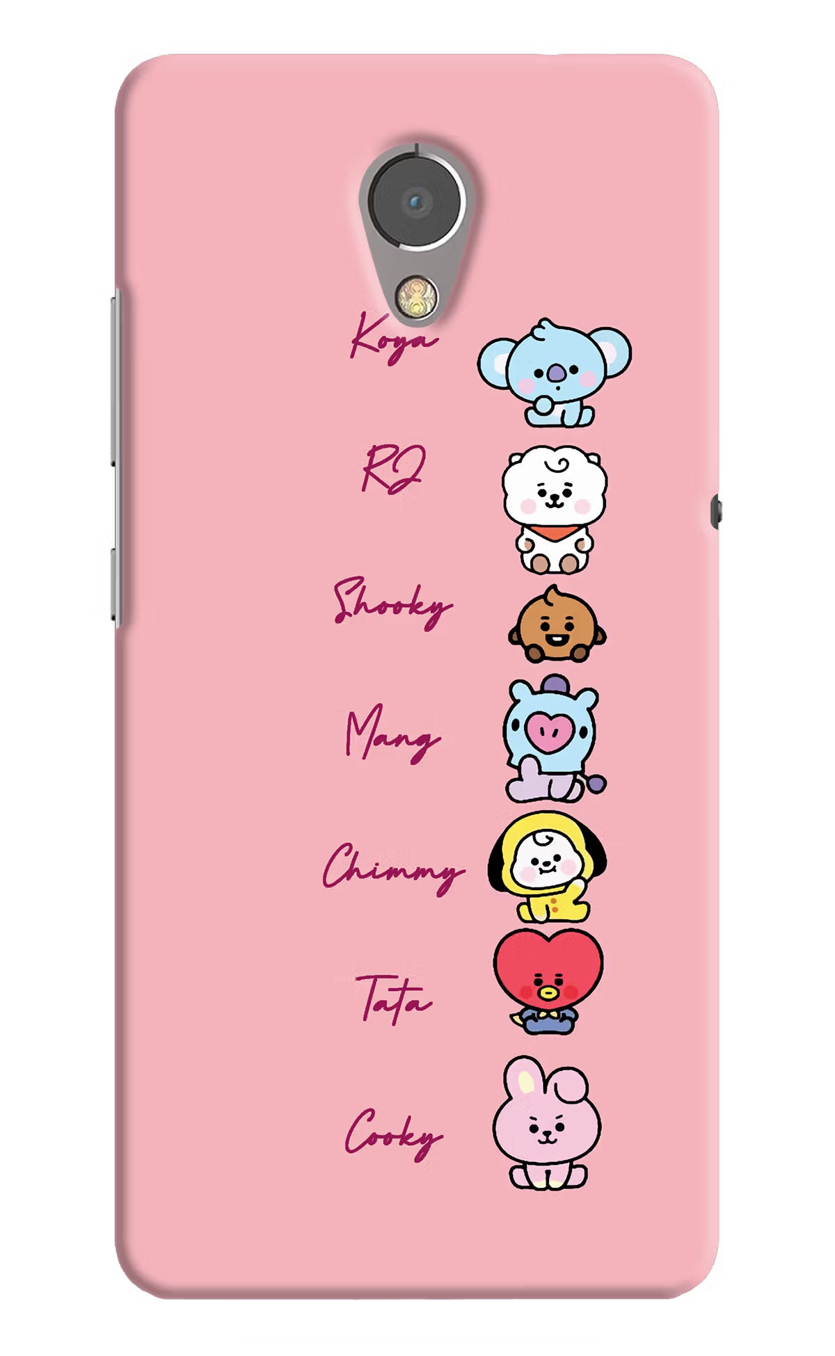 BTS names Lenovo P2 Back Cover - BTS names Lenovo P2 Hard Case Back Cover by Casekaro BTS names Lenovo P2 Hard Case Back Cover by Casekaro
