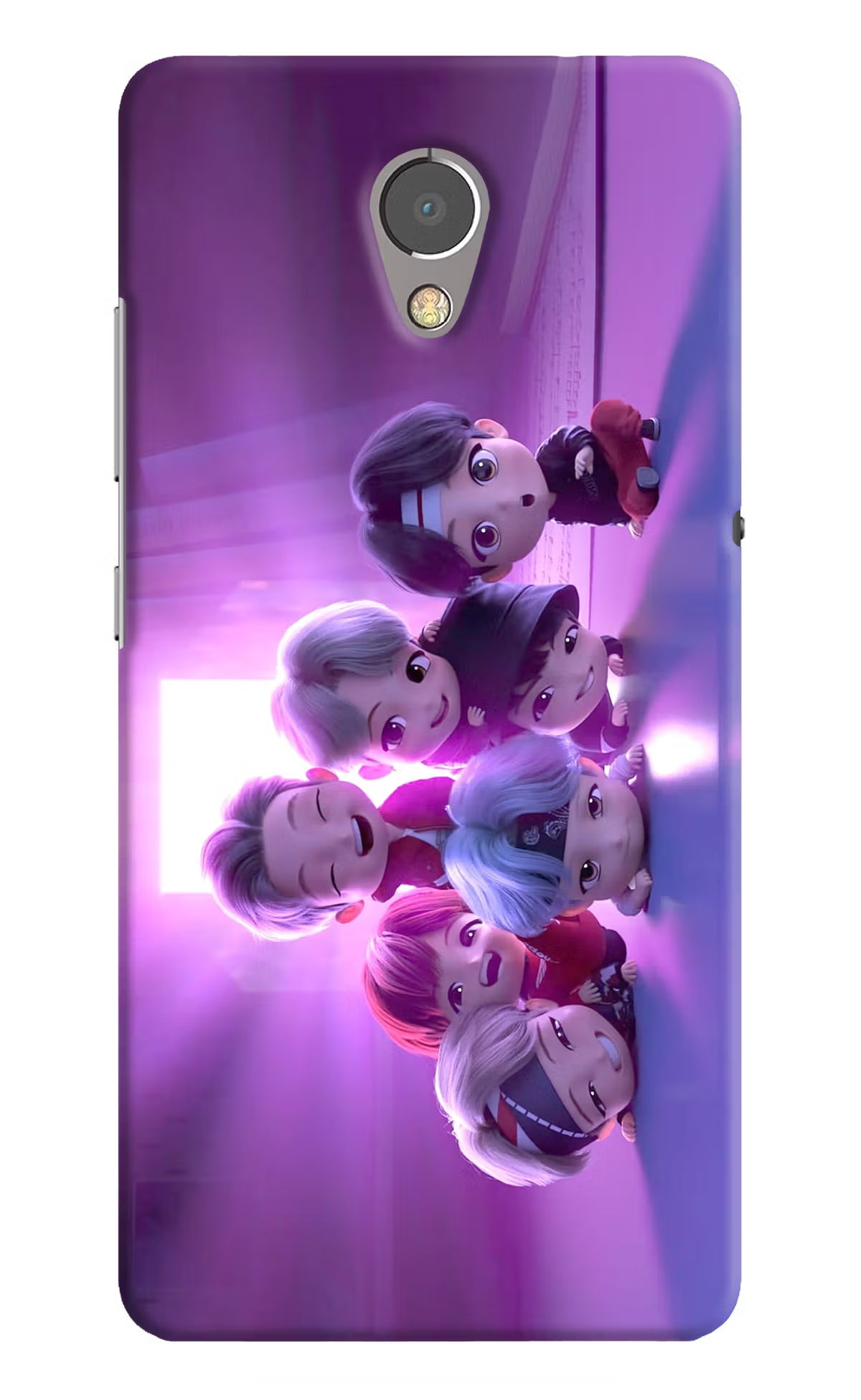 BTS Chibi Lenovo P2 Back Cover - BTS Chibi Lenovo P2 Hard Case Back Cover by Casekaro BTS Chibi Lenovo P2 Hard Case Back Cover by Casekaro
