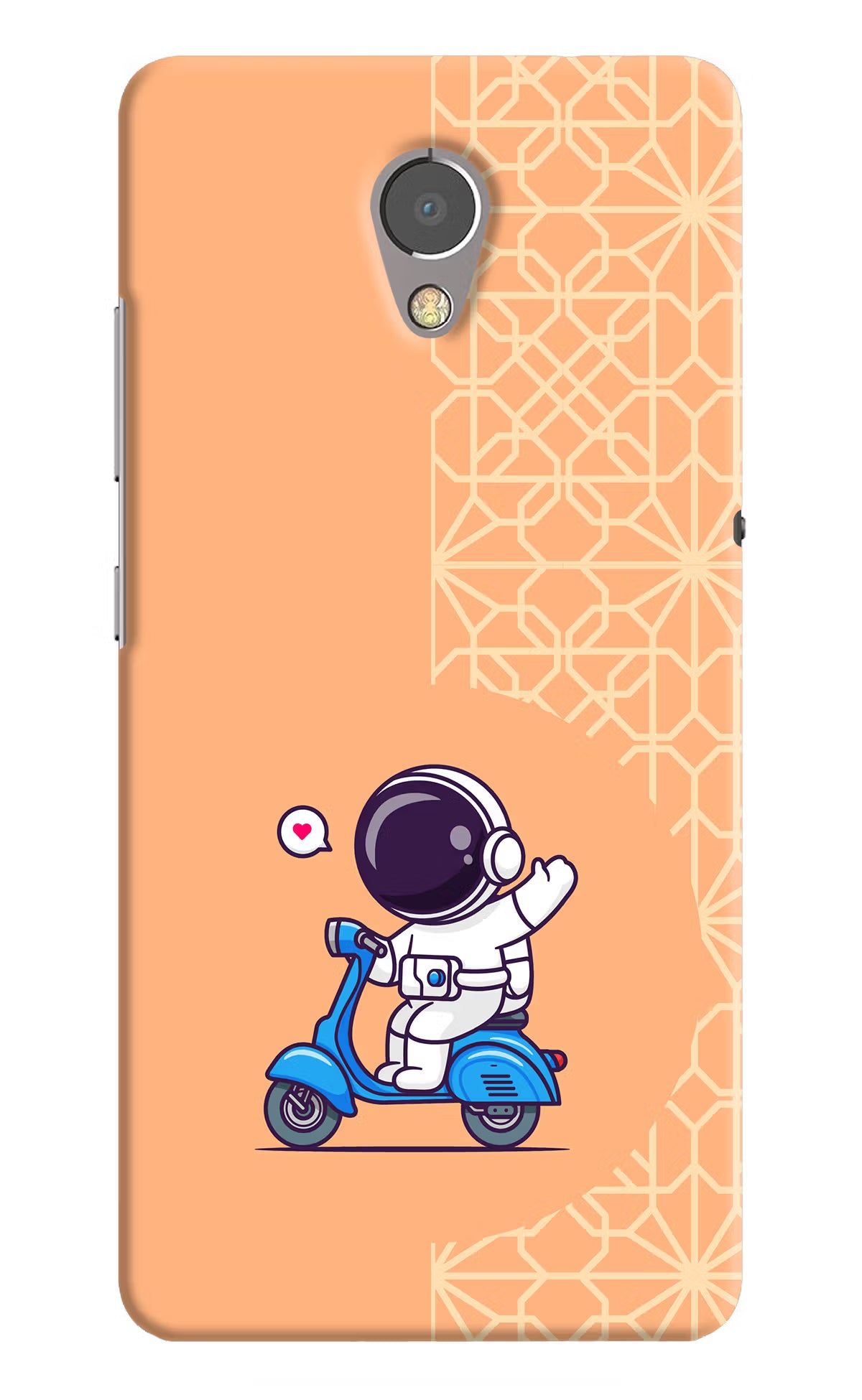 Cute Astronaut Riding Lenovo P2 Back Cover - Cute Astronaut Riding Lenovo P2 Hard Case Back Cover by Casekaro Cute Astronaut Riding Lenovo P2 Hard Case Back Cover by Casekaro