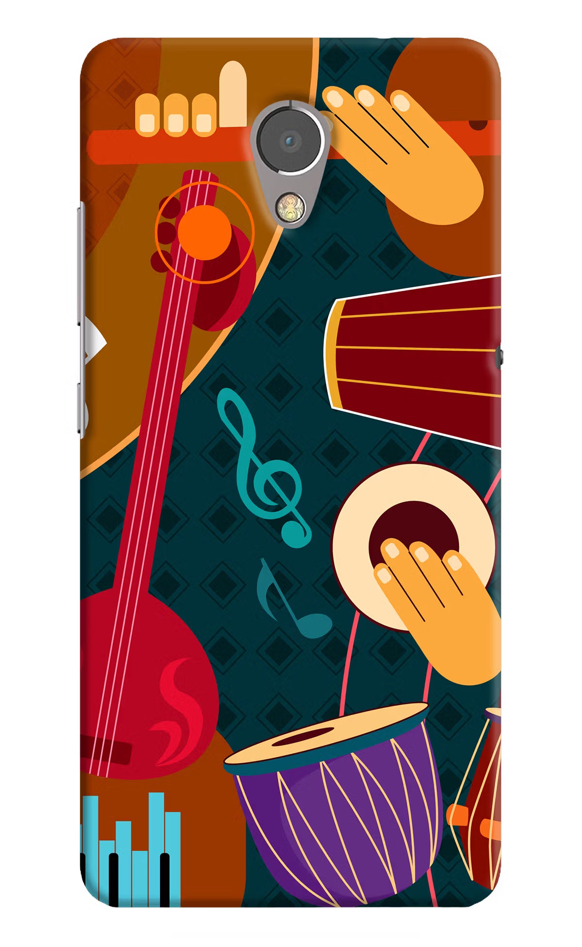 Music Instrument Lenovo P2 Back Cover - Music Instrument Lenovo P2 Hard Case Back Cover by Casekaro Music Instrument Lenovo P2 Hard Case Back Cover by Casekaro