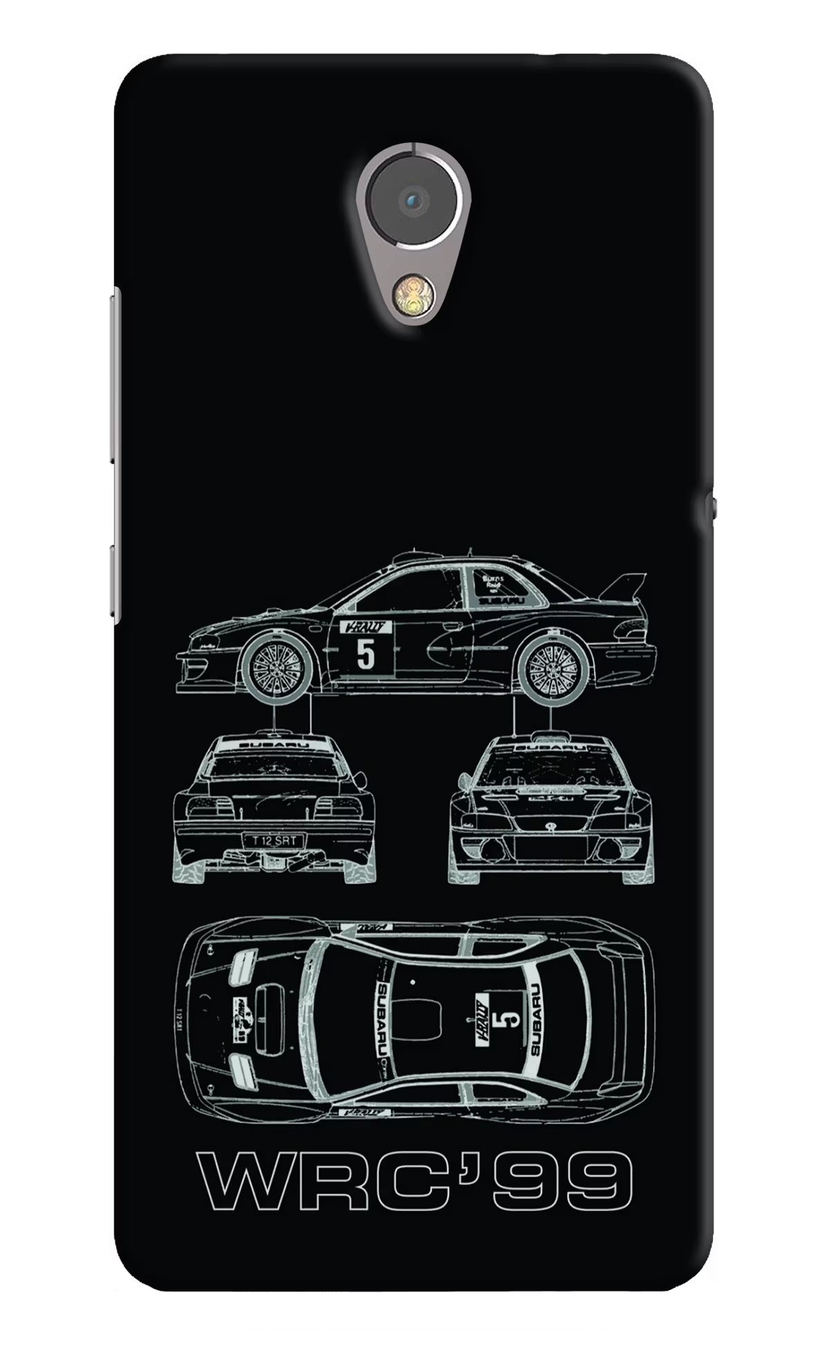 WRC'99 Lenovo P2 Back Cover - WRC'99 Lenovo P2 Hard Case Back Cover by Casekaro WRC'99 Lenovo P2 Hard Case Back Cover by Casekaro