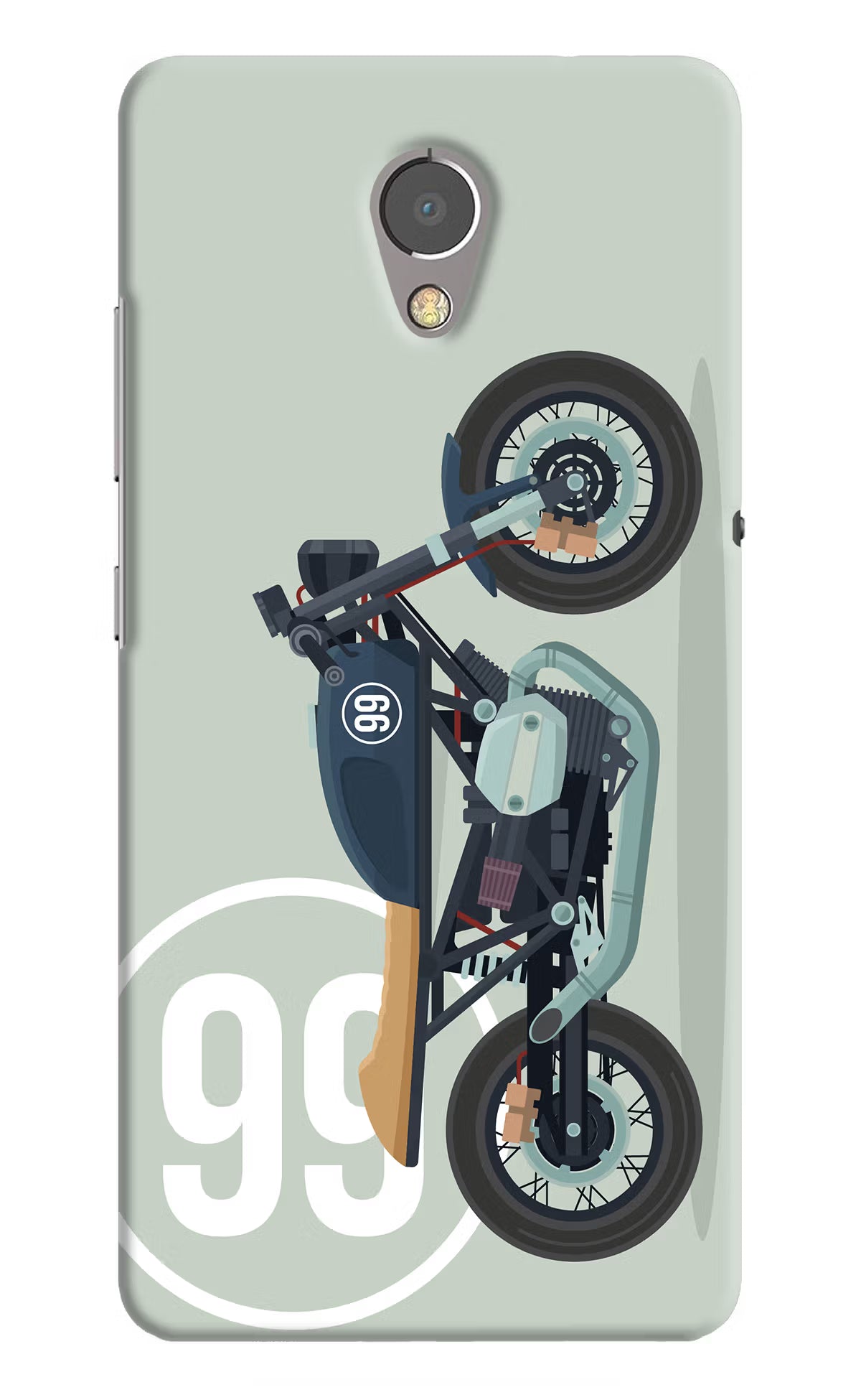 Classic Cafe Racer 99 Lenovo P2 Back Cover - Classic Cafe Racer 99 Lenovo P2 Hard Case Back Cover by Casekaro Classic Cafe Racer 99 Lenovo P2 Hard Case Back Cover by Casekaro