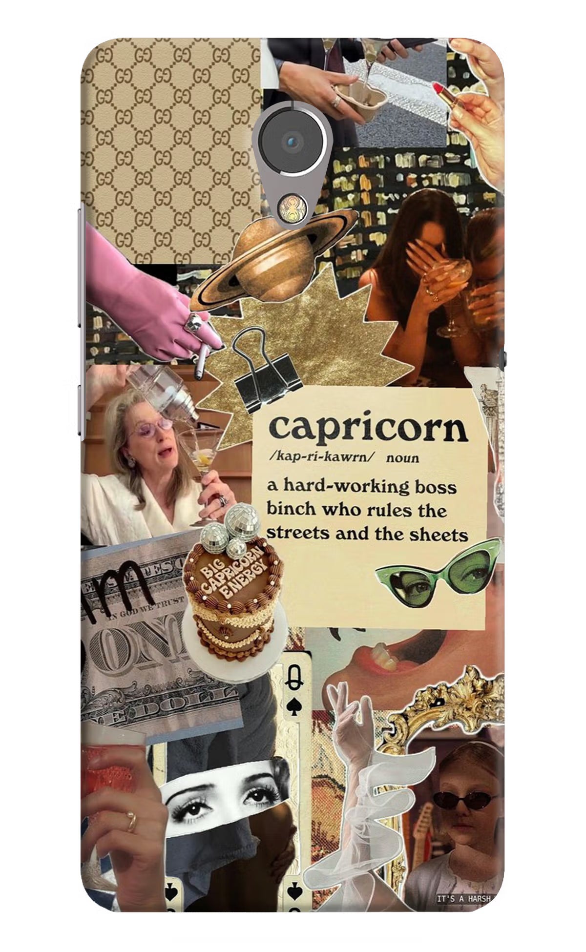 Capricorn Zodiac Lenovo P2 Back Cover - Capricorn Zodiac Lenovo P2 Hard Case Back Cover by Casekaro Capricorn Zodiac Lenovo P2 Hard Case Back Cover by Casekaro