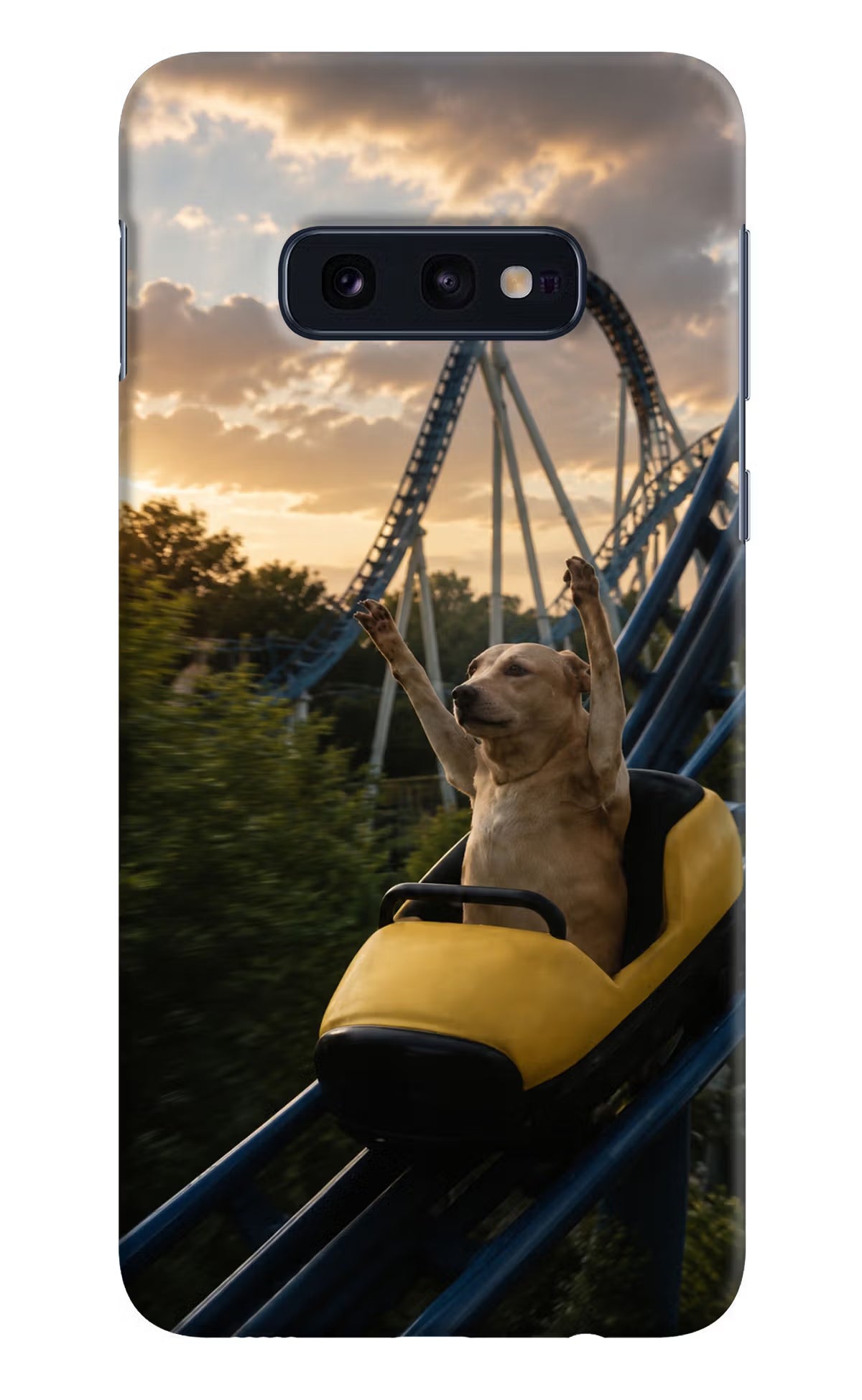 Rollercoaster Dog Samsung S10E Back Cover - Rollercoaster Dog Samsung S10E Back Cover Rollercoaster Dog Samsung S10E Back Cover