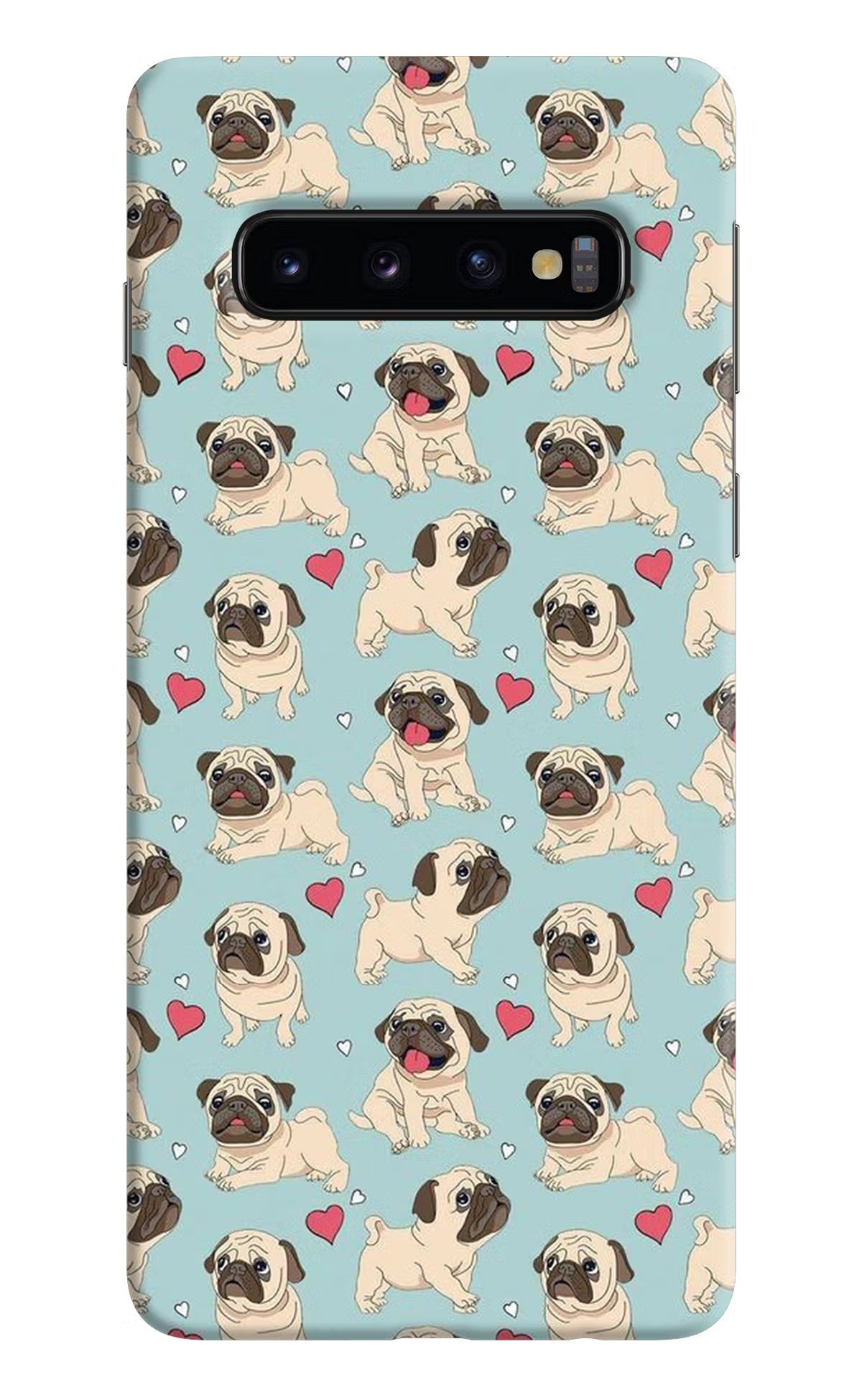 Pug Dog Samsung S10 Back Cover - Pug Dog Samsung S10 Hard Case Back Cover by Casekaro Pug Dog Samsung S10 Hard Case Back Cover by Casekaro