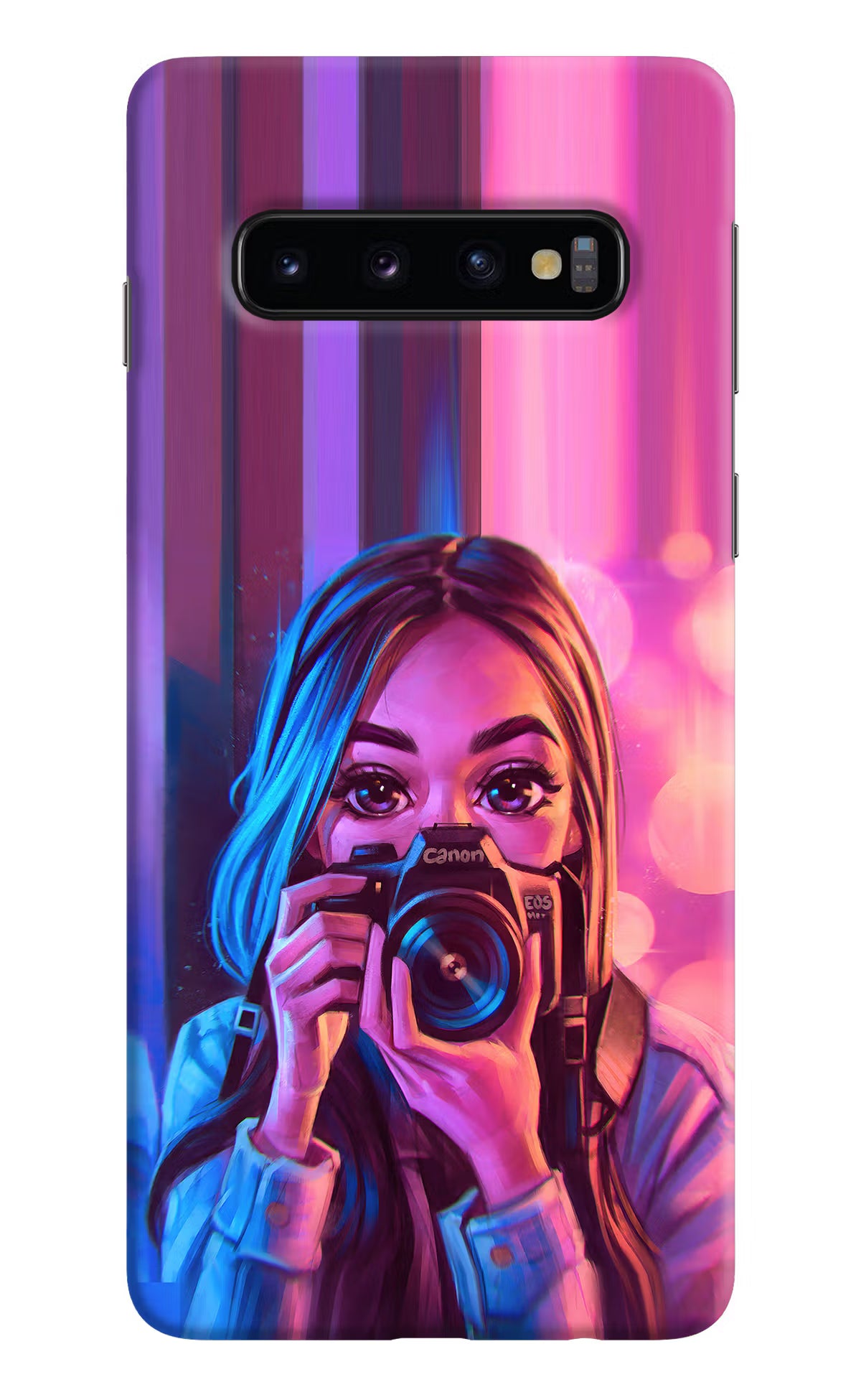 Girl Photographer Samsung S10 Back Cover - Girl Photographer Samsung S10 Hard Case Back Cover by Casekaro Girl Photographer Samsung S10 Hard Case Back Cover by Casekaro