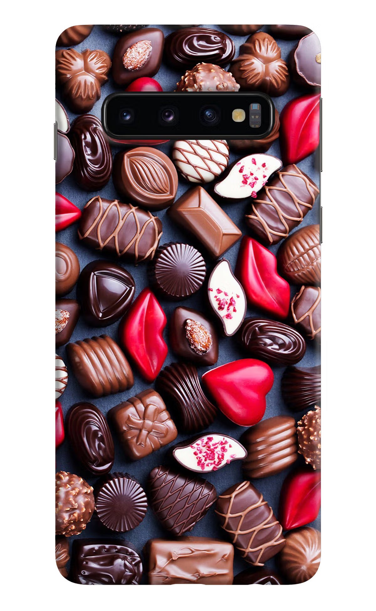 Chocolates Samsung S10 Back Cover - Chocolates Samsung S10 Hard Case Back Cover by Casekaro Chocolates Samsung S10 Hard Case Back Cover by Casekaro