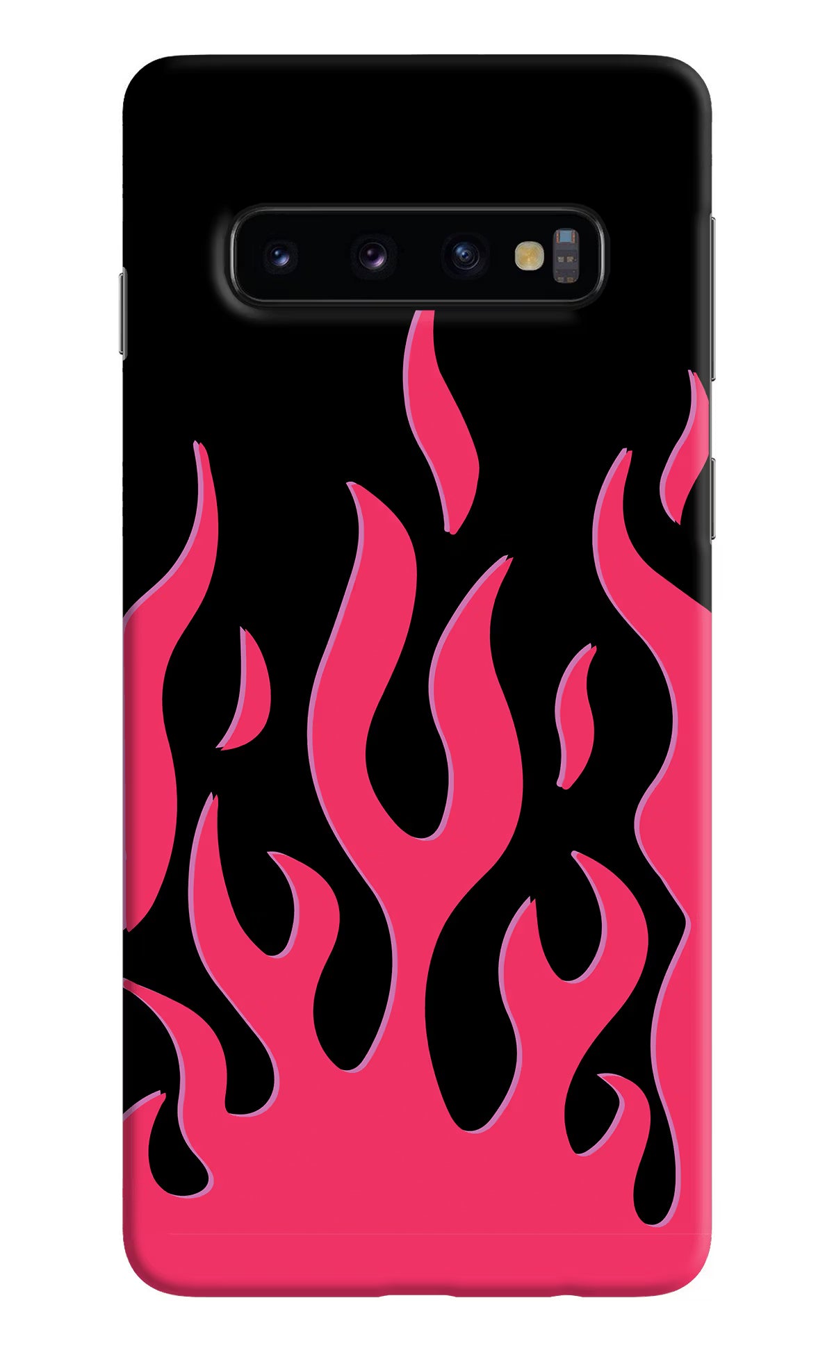 Fire Flames Samsung S10 Back Cover - Fire Flames Samsung S10 Hard Case Back Cover by Casekaro Fire Flames Samsung S10 Hard Case Back Cover by Casekaro