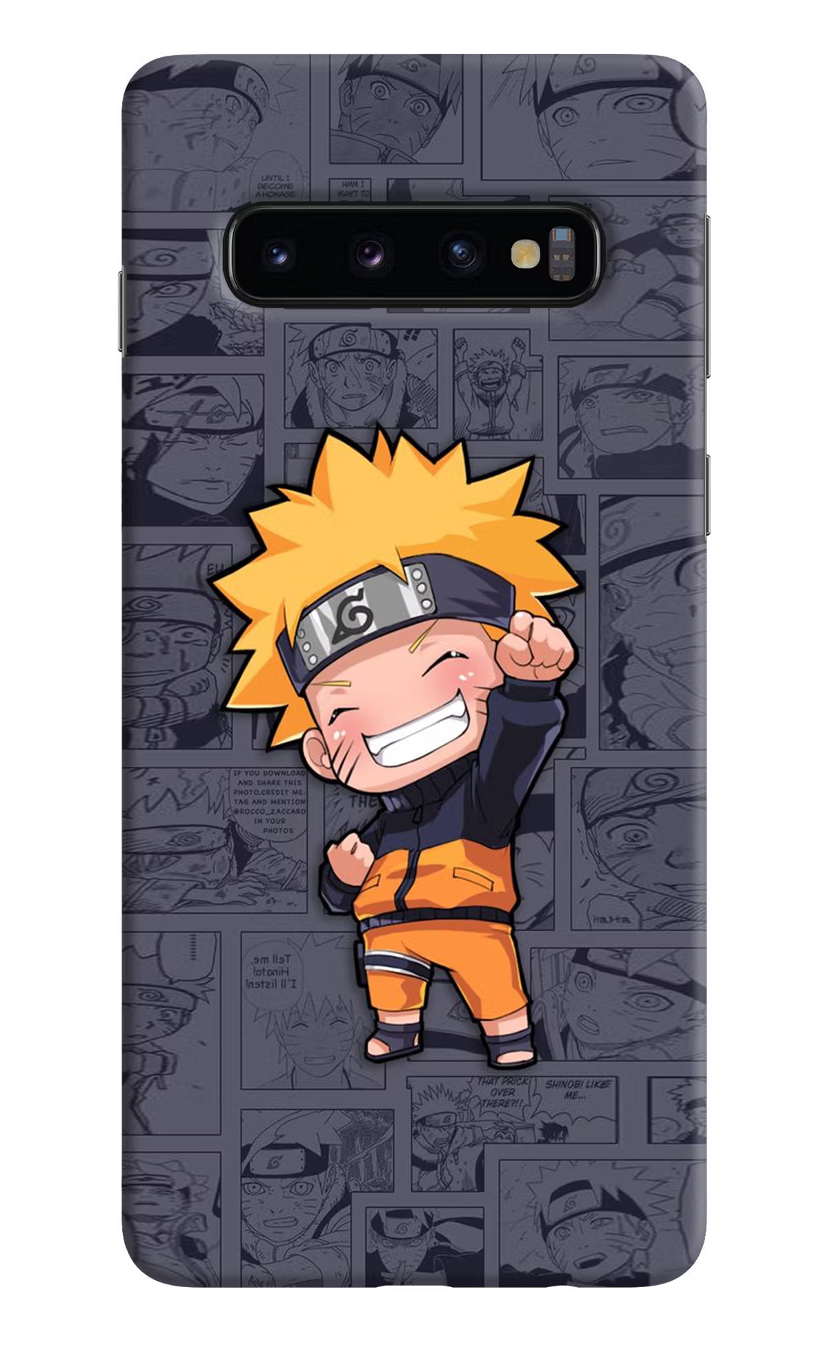 Chota Naruto Samsung S10 Back Cover - Chota Naruto Samsung S10 Hard Case Back Cover by Casekaro Chota Naruto Samsung S10 Hard Case Back Cover by Casekaro