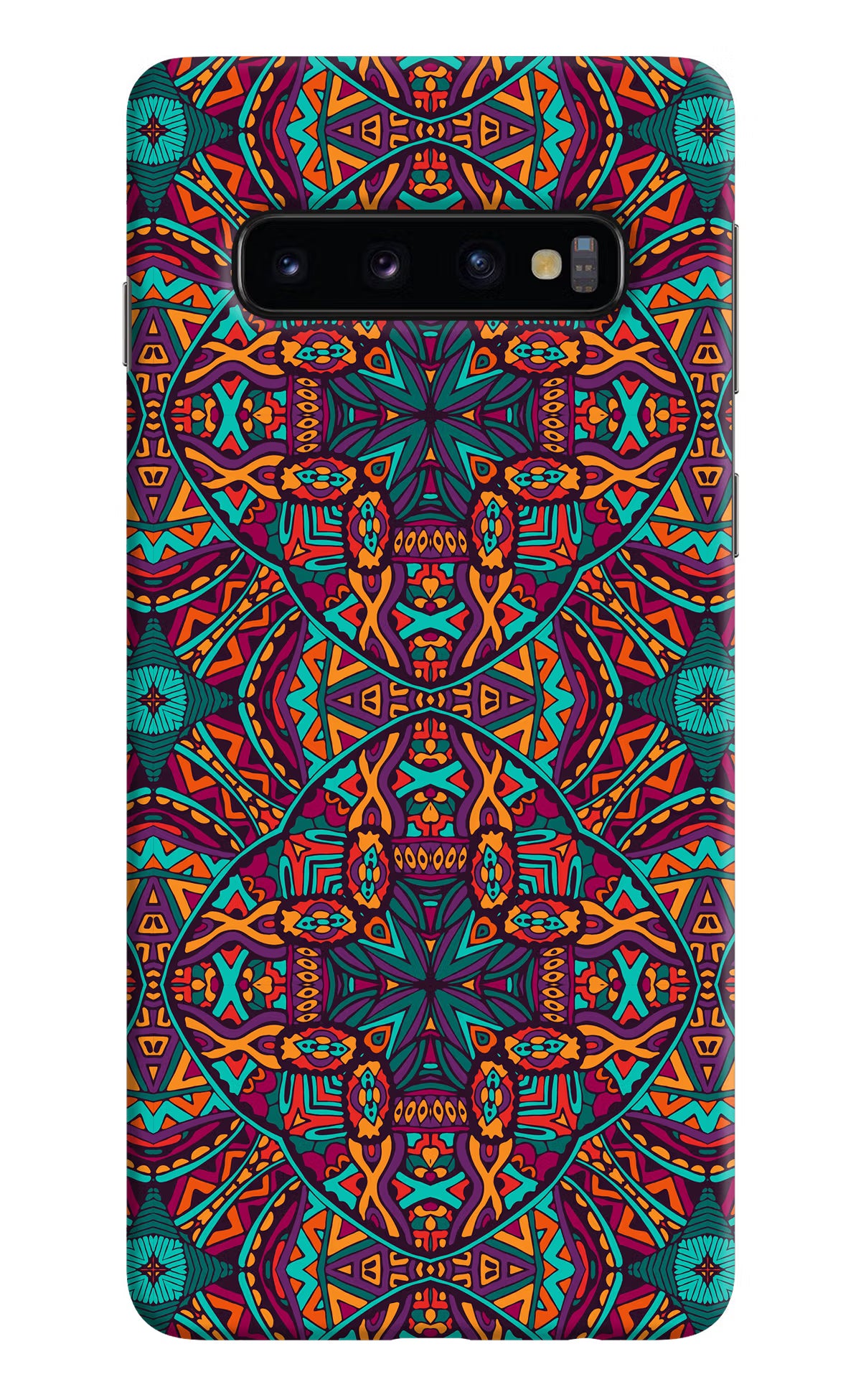 Colour Mandala Samsung S10 Back Cover - Colour Mandala Samsung S10 Hard Case Back Cover by Casekaro Colour Mandala Samsung S10 Hard Case Back Cover by Casekaro