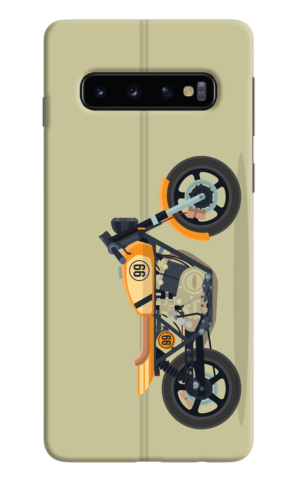 Vertical Speedster Samsung S10 Back Cover - Vertical Speedster Samsung S10 Hard Case Back Cover by Casekaro Vertical Speedster Samsung S10 Hard Case Back Cover by Casekaro