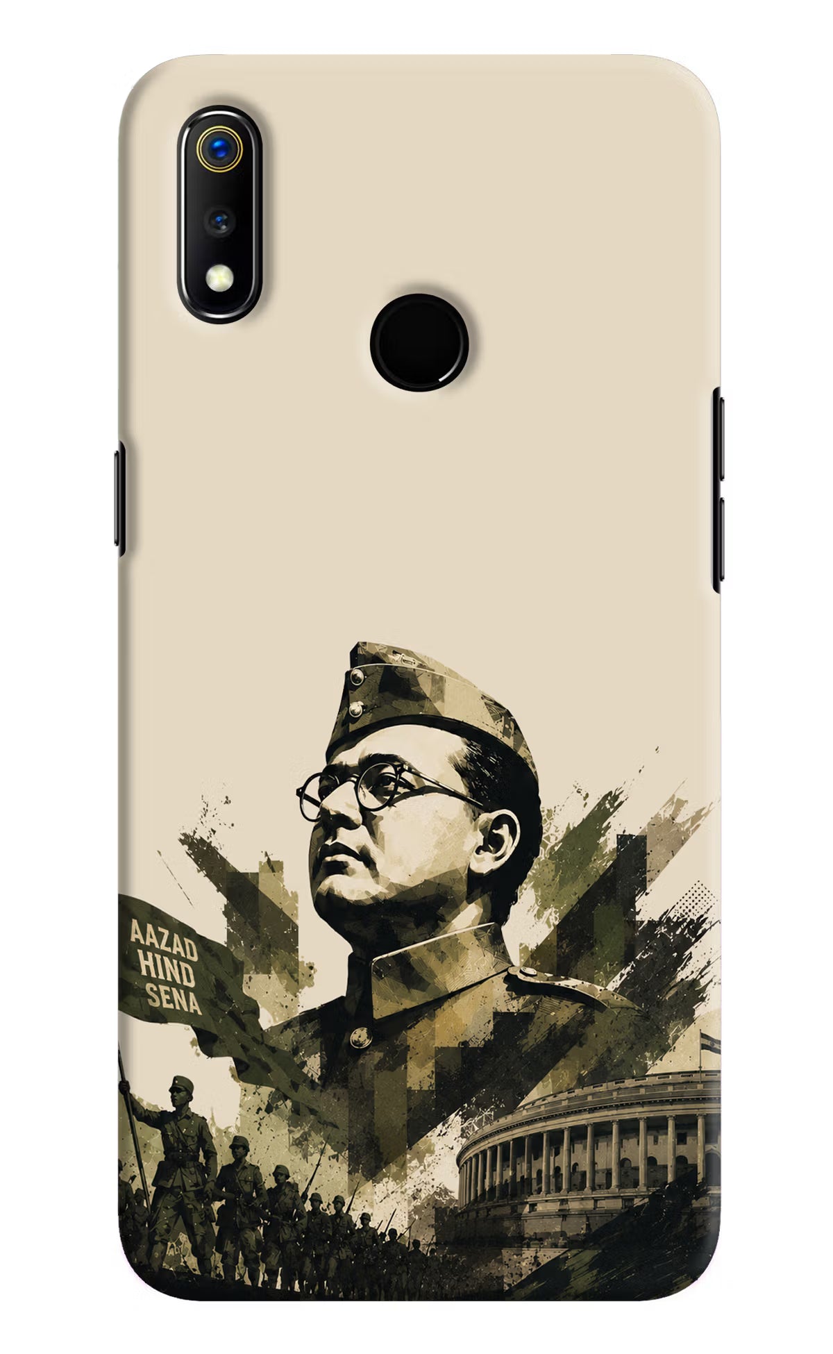 Netaji Rising Realme 3 Back Cover - Netaji Rising Realme 3 Back Cover Netaji Rising Realme 3 Back Cover