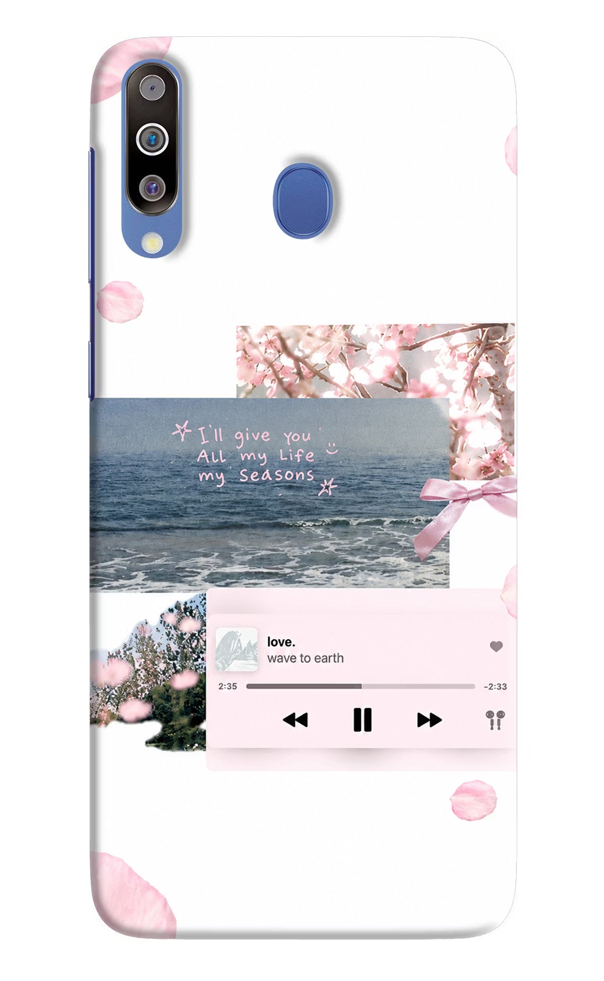 Wave to earth Samsung M30/A40s Back Cover - Wave to earth Samsung M30/A40s Back Cover Wave to earth Samsung M30/A40s Back Cover